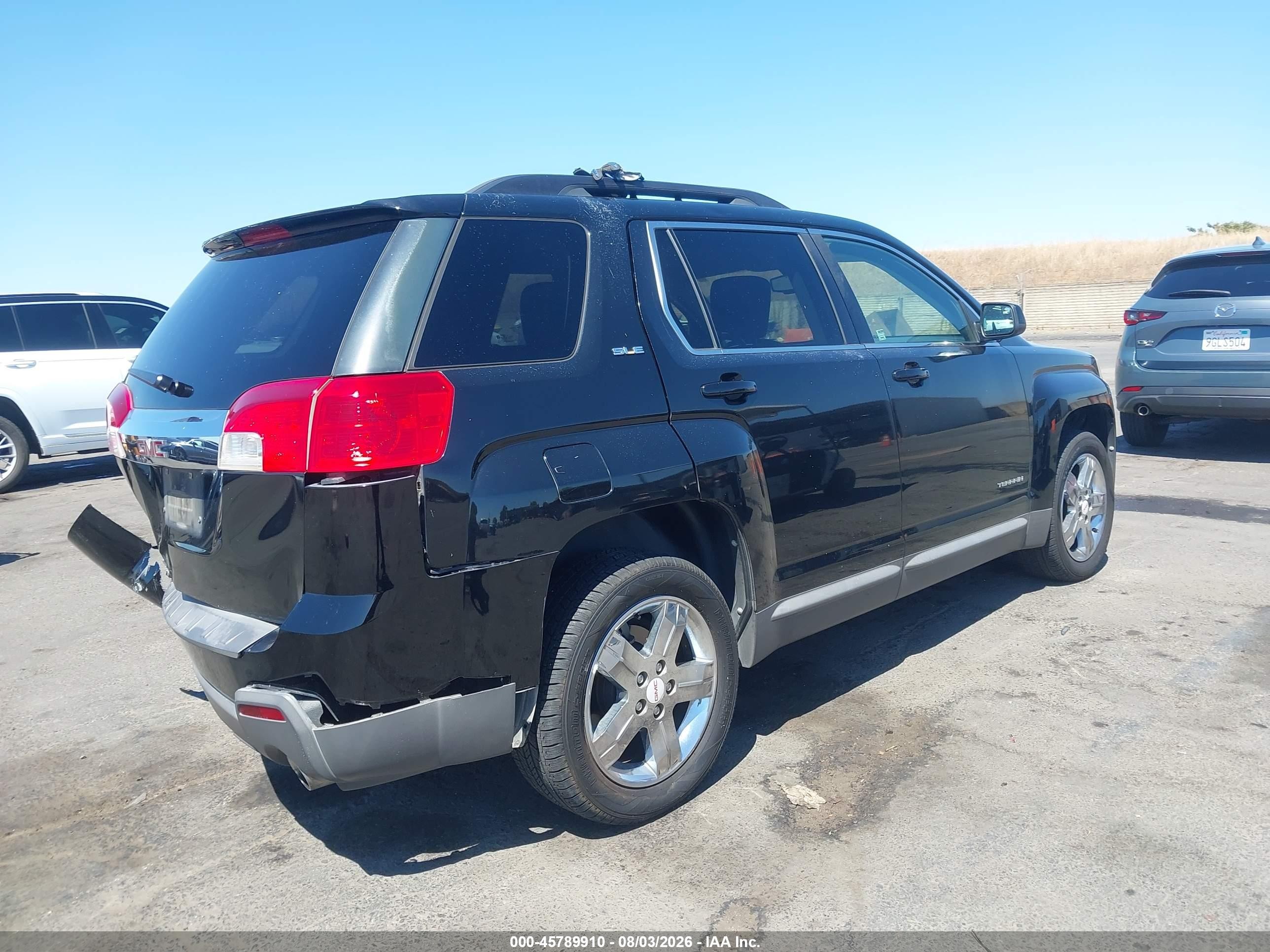 2012 Gmc Terrain Sle-2 Black vin: 2GKFLSE54C6170301