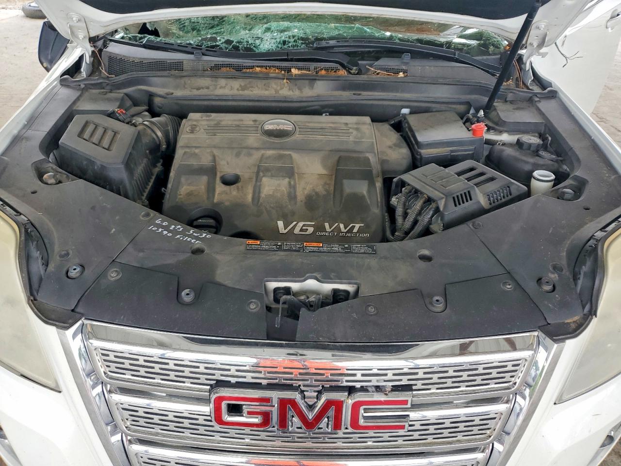 2012 Gmc Terrain Sle White vin: 2GKFLSE55C6279768