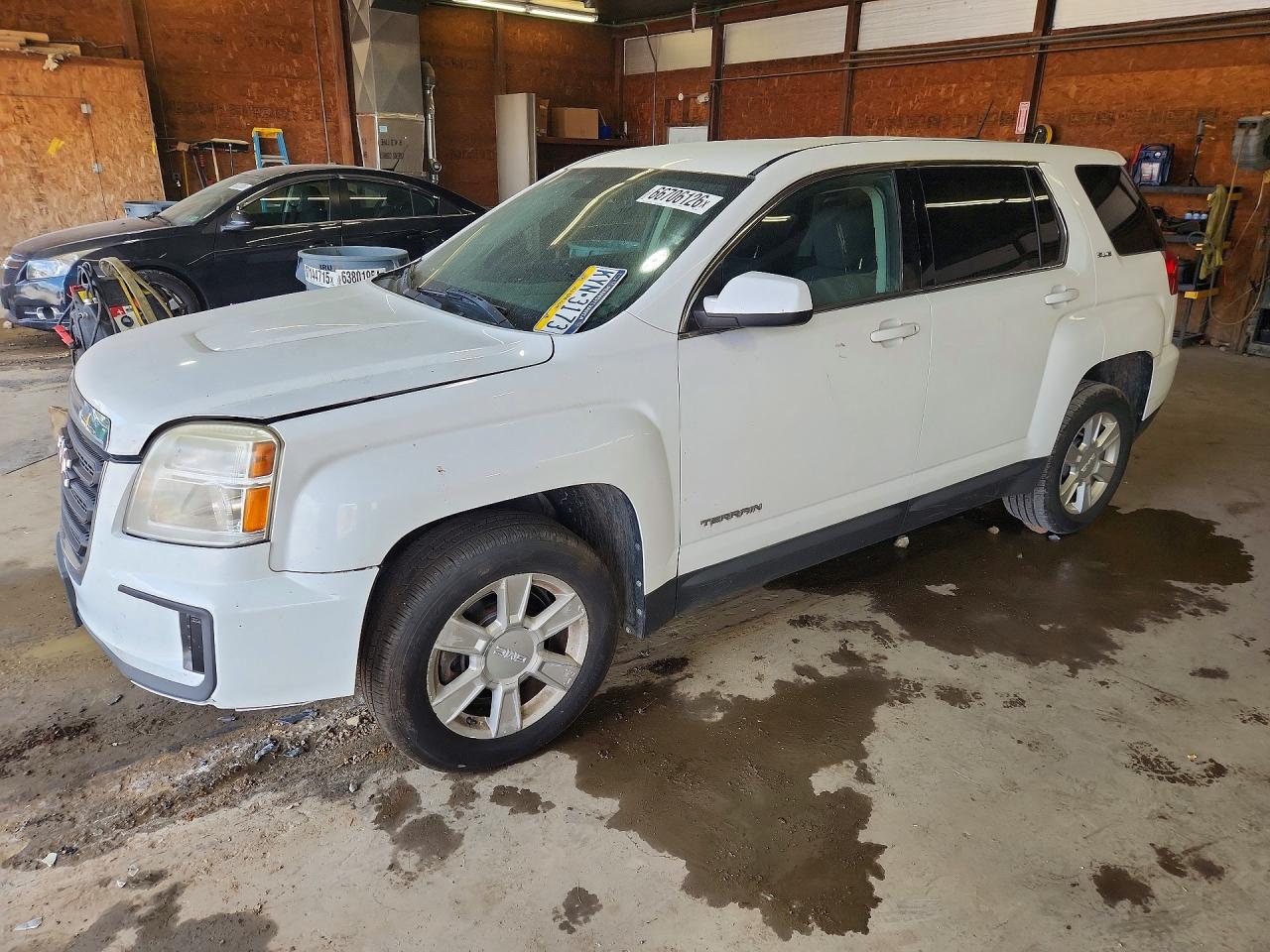 2016 Gmc Terrain Sle White vin: 2GKFLSEK0G6123617