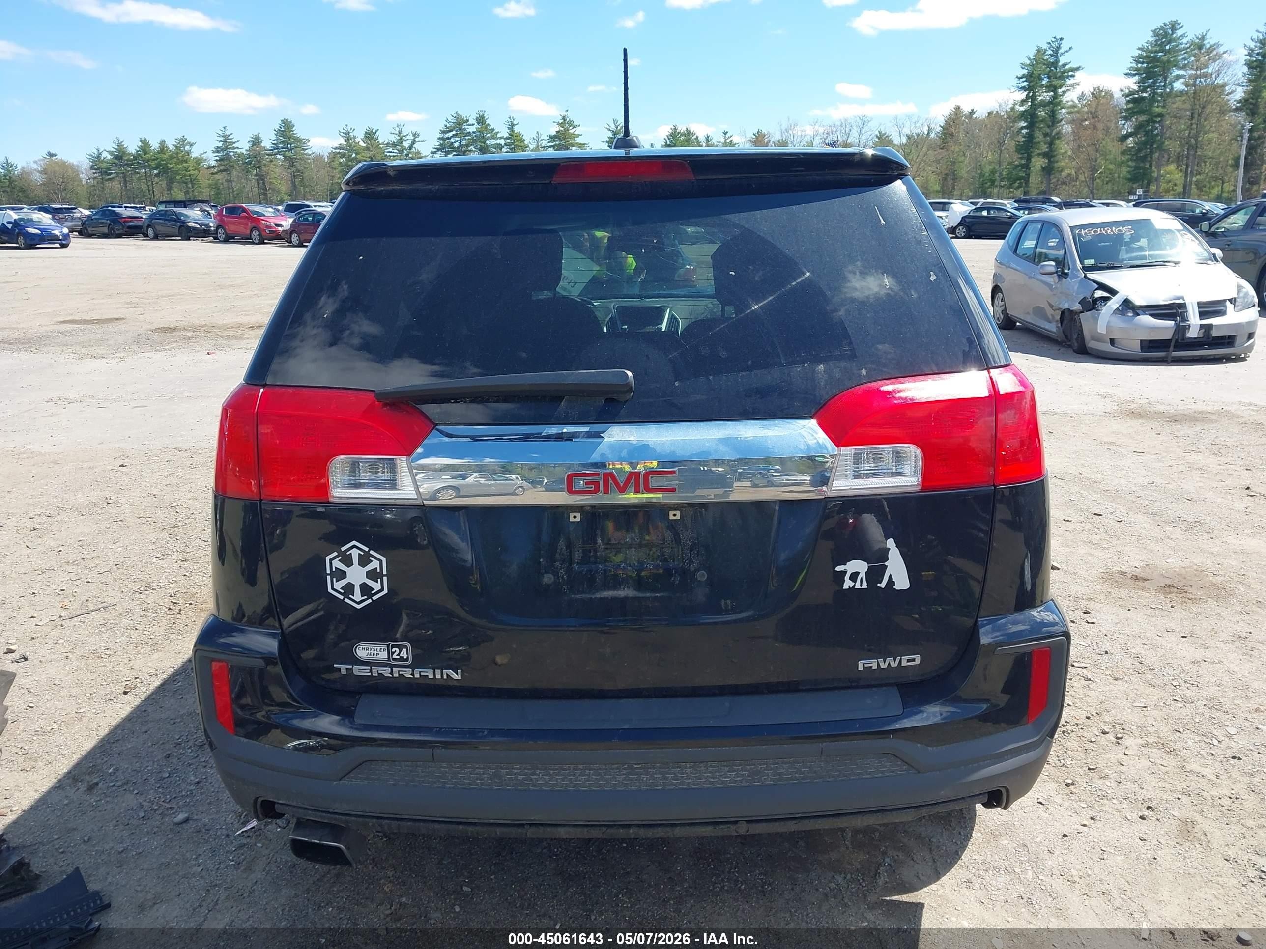 2017 Gmc Terrain Sle-1 Черный vin: 2GKFLSEK0H6141469