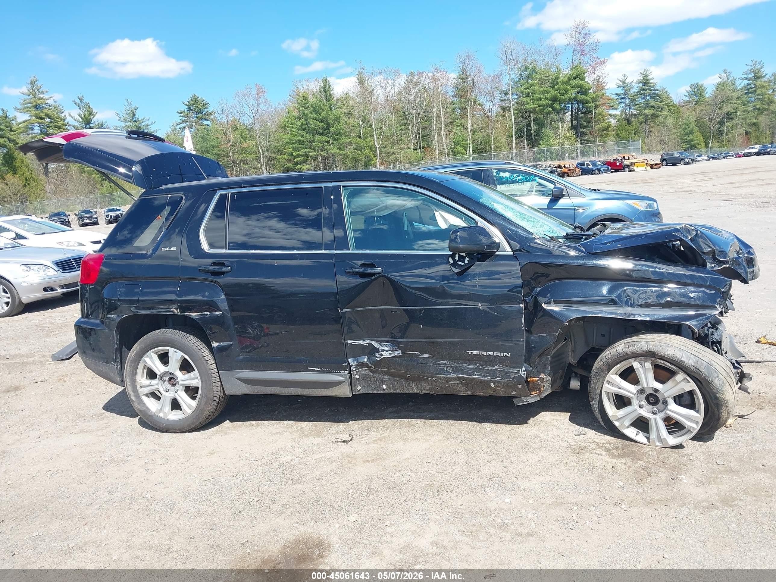 2017 Gmc Terrain Sle-1 Черный vin: 2GKFLSEK0H6141469