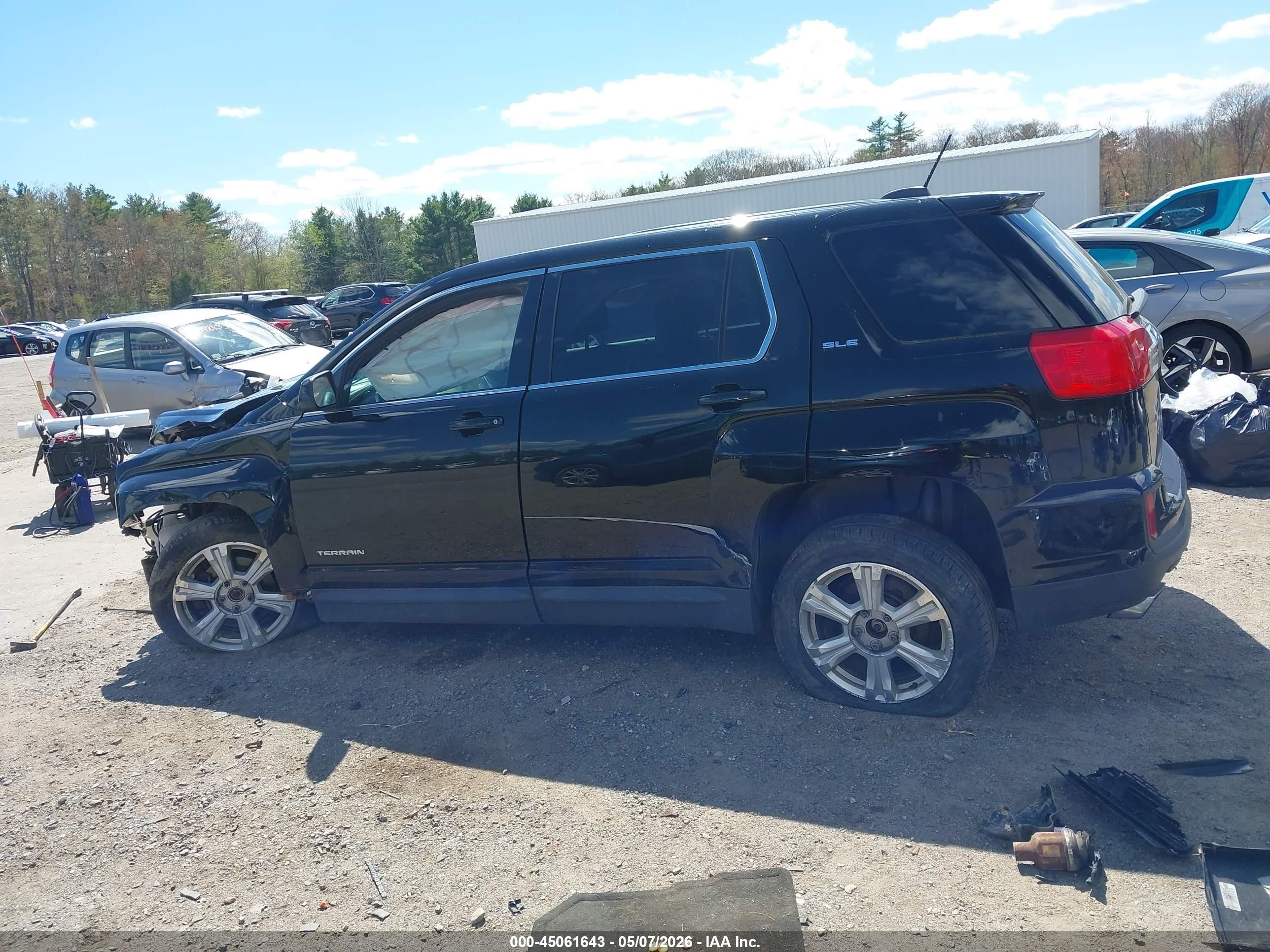 2017 Gmc Terrain Sle-1 Черный vin: 2GKFLSEK0H6141469