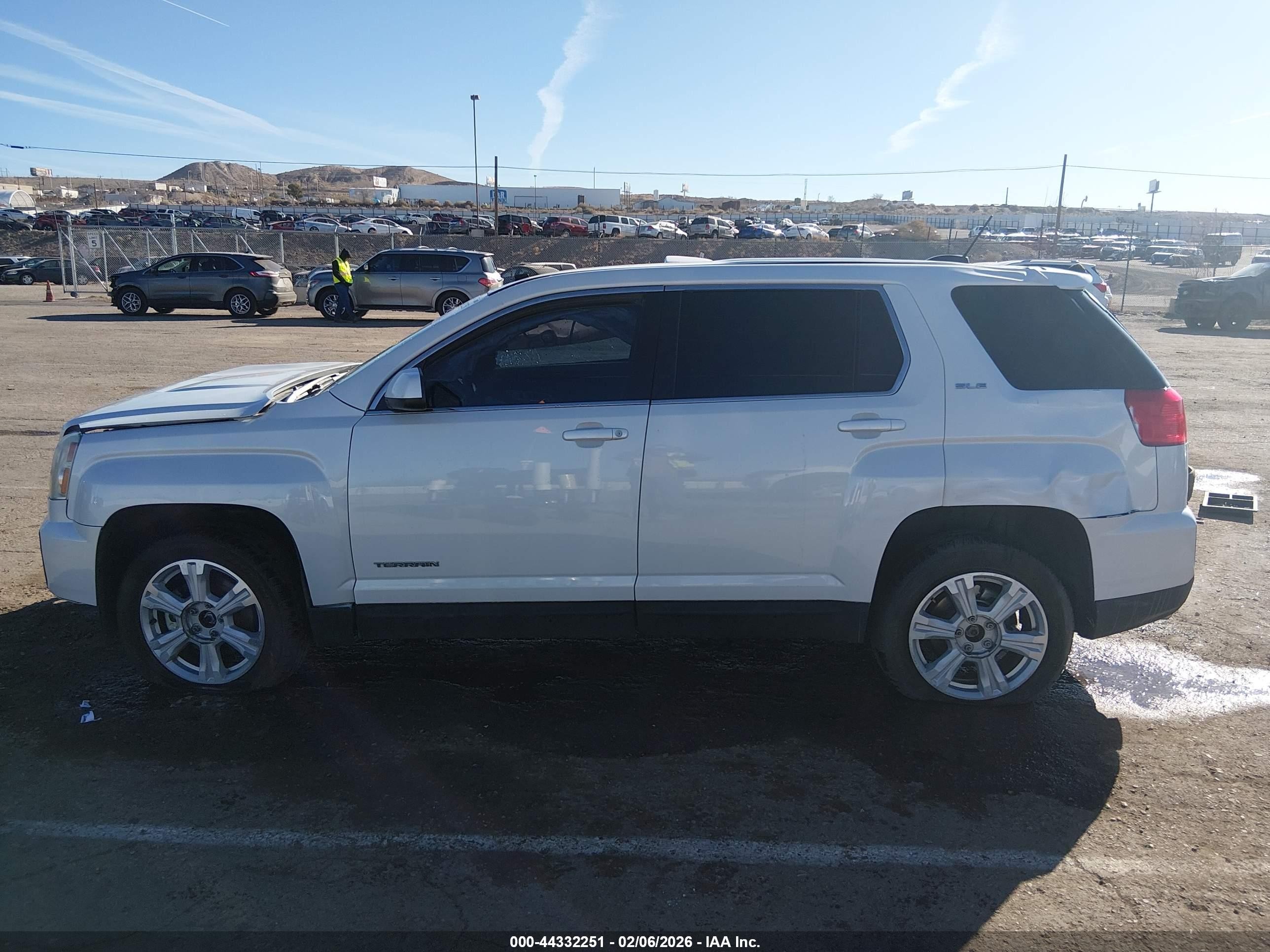 2017 Gmc Terrain Sle-1 White vin: 2GKFLSEK3H6122026
