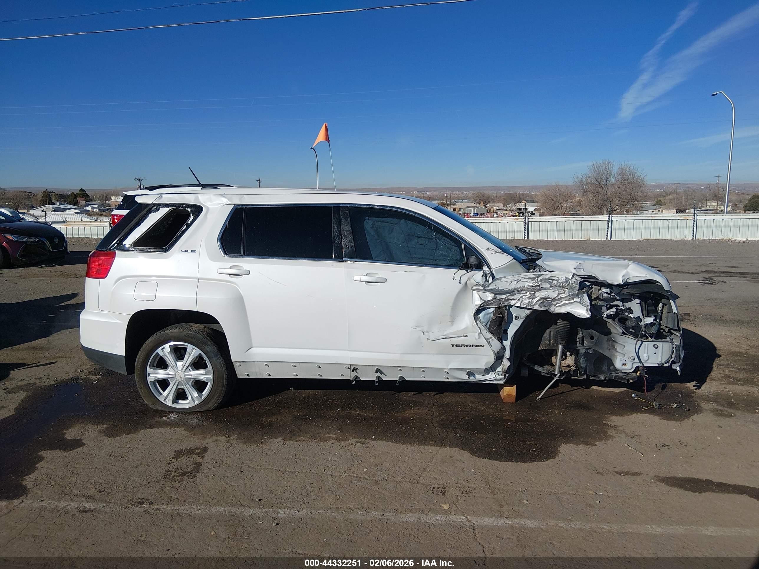 2017 Gmc Terrain Sle-1 White vin: 2GKFLSEK3H6122026