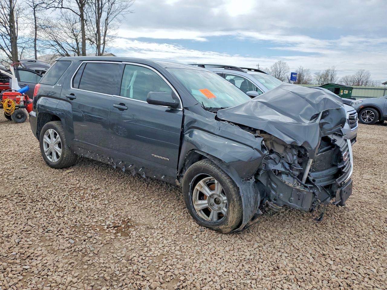 2017 Gmc Terrain Sle Угольный vin: 2GKFLSEK3H6353217