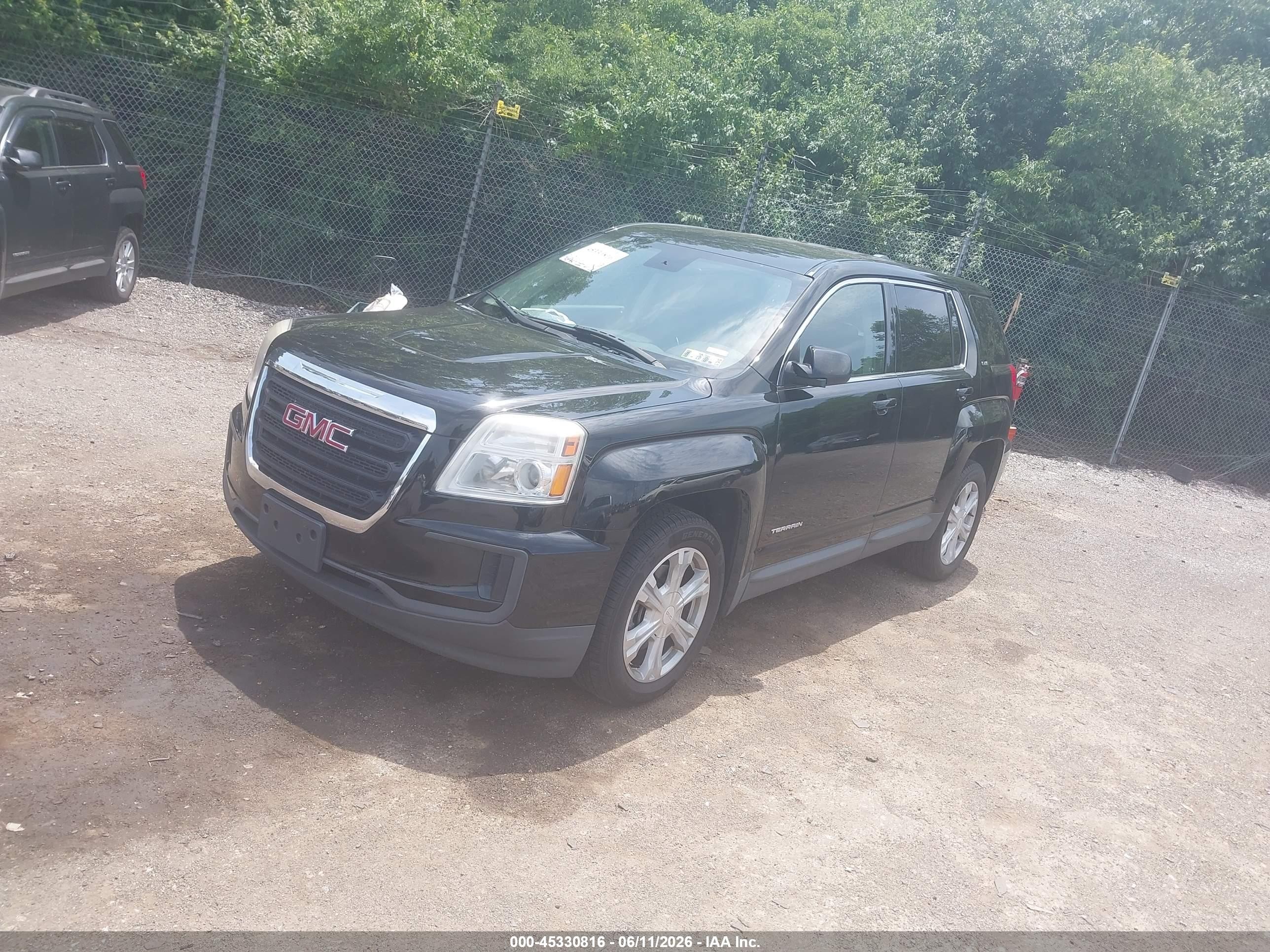 2017 Gmc Terrain Sle-1 Черный vin: 2GKFLSEK4H6123900