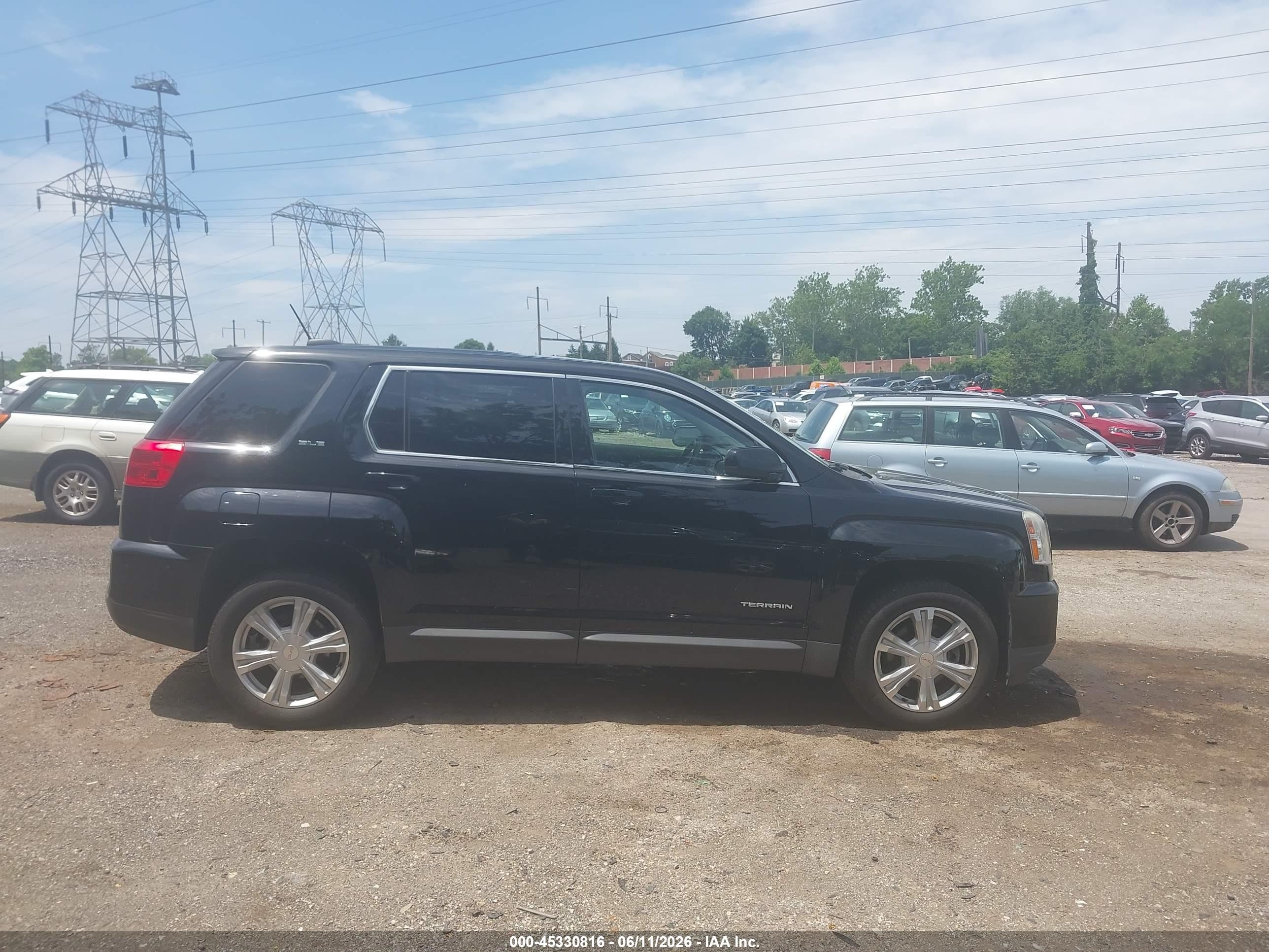 2017 Gmc Terrain Sle-1 Черный vin: 2GKFLSEK4H6123900