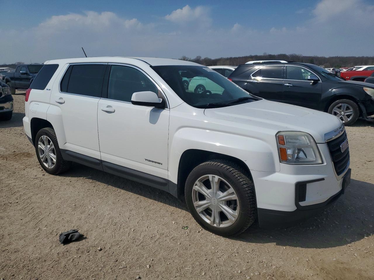 2017 Gmc Terrain Sle White vin: 2GKFLSEK4H6173454