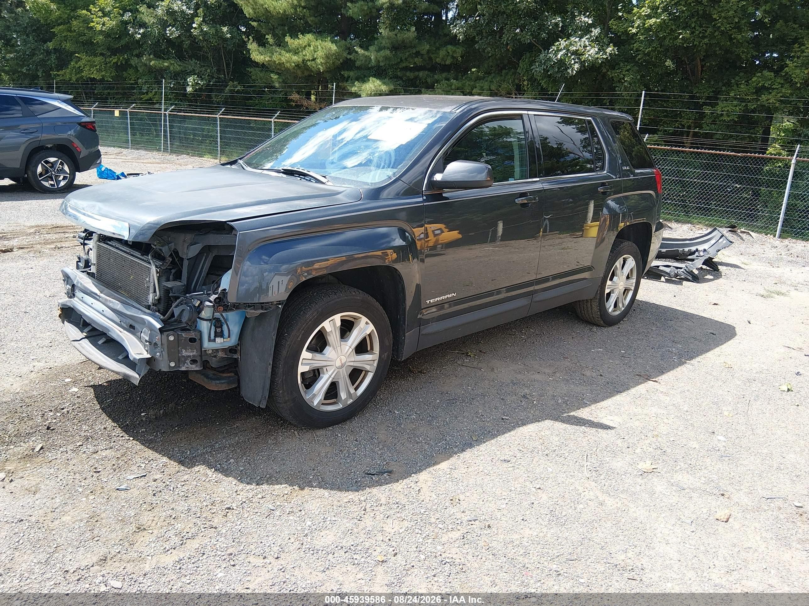 2017 Gmc Terrain Sle-1 Серый vin: 2GKFLSEK9H6244860