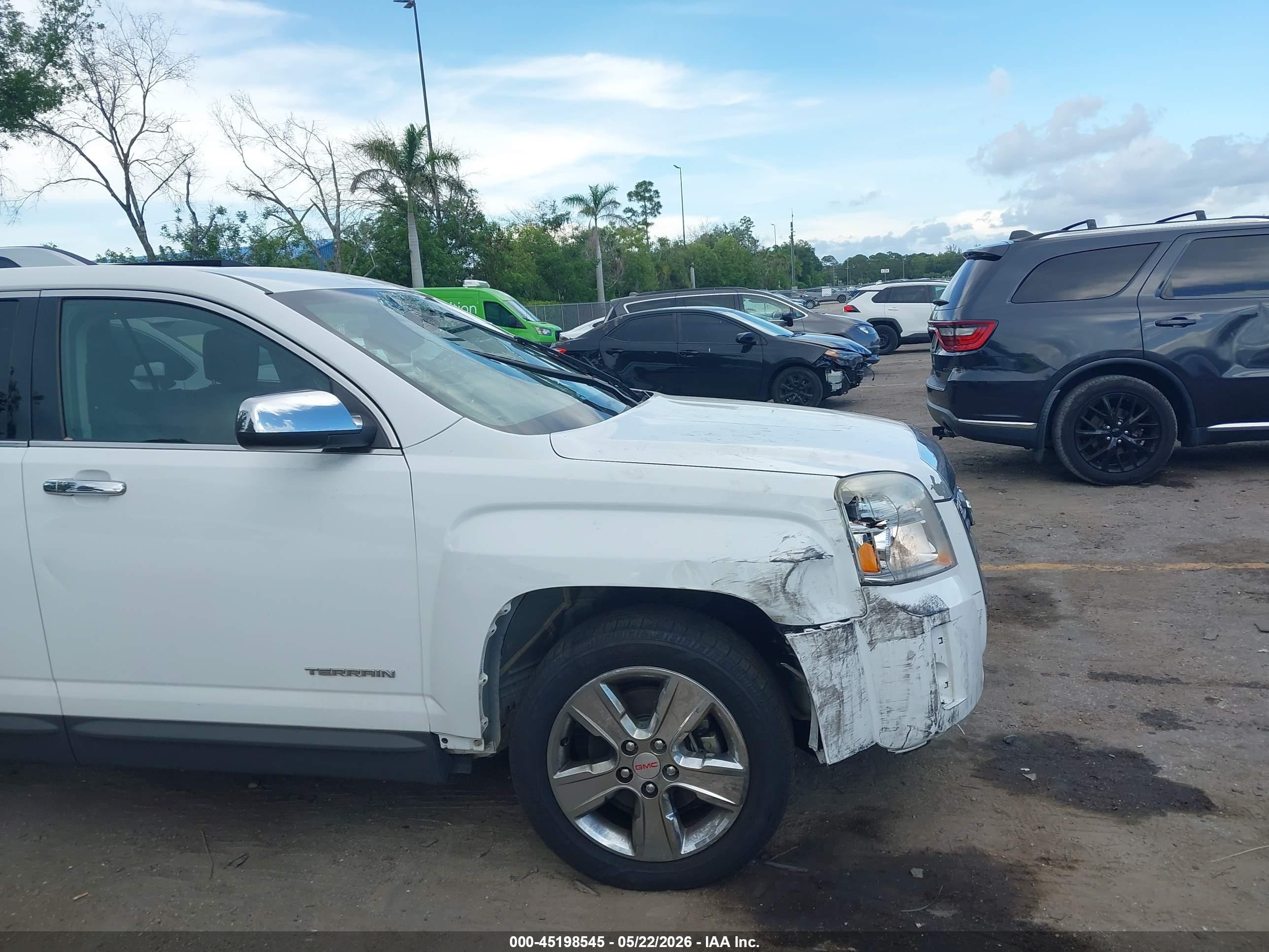 2014 Gmc Terrain Slt-2 Белый vin: 2GKFLTE32E6138261