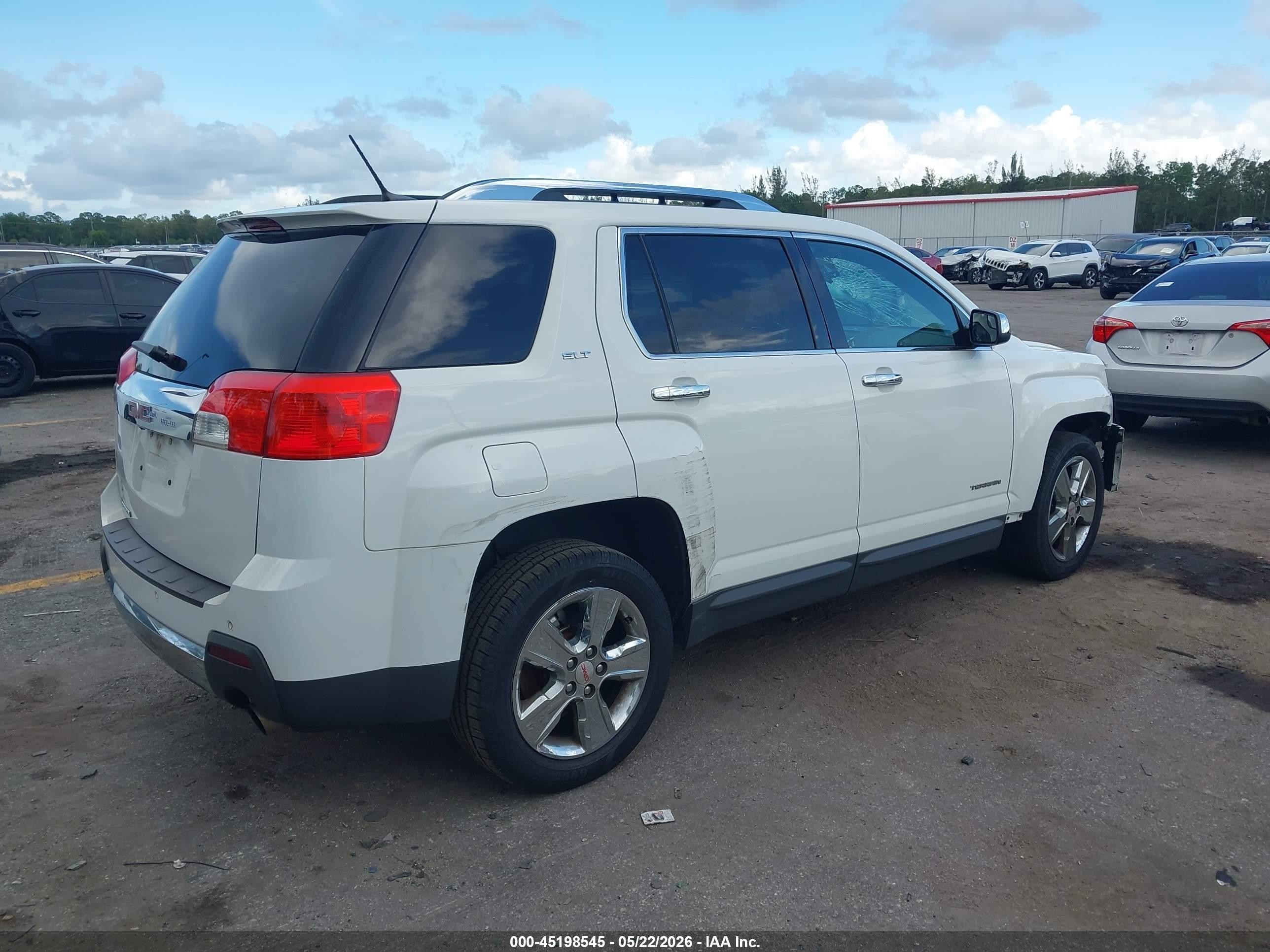 2014 Gmc Terrain Slt-2 Белый vin: 2GKFLTE32E6138261