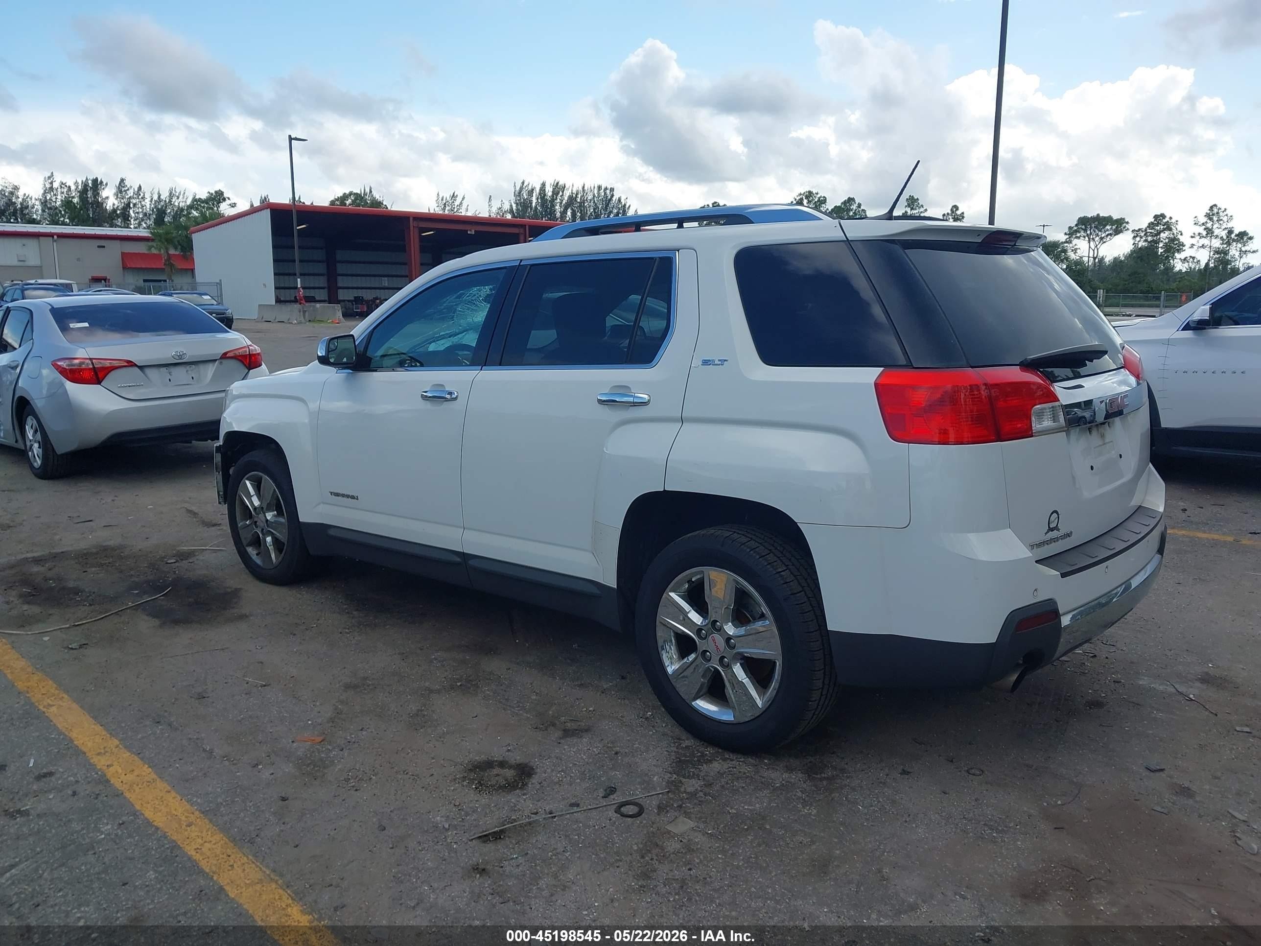 2014 Gmc Terrain Slt-2 Белый vin: 2GKFLTE32E6138261
