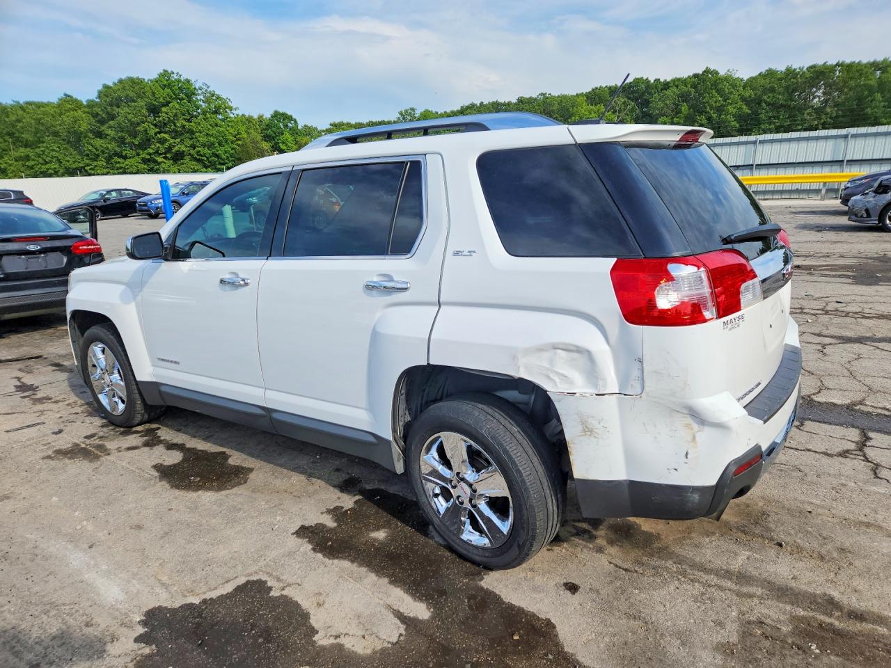 2015 Gmc Terrain Slt White vin: 2GKFLTE32F6300603
