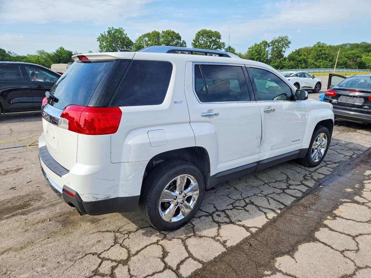 2015 Gmc Terrain Slt White vin: 2GKFLTE32F6300603