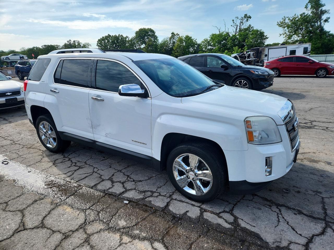 2015 Gmc Terrain Slt White vin: 2GKFLTE32F6300603