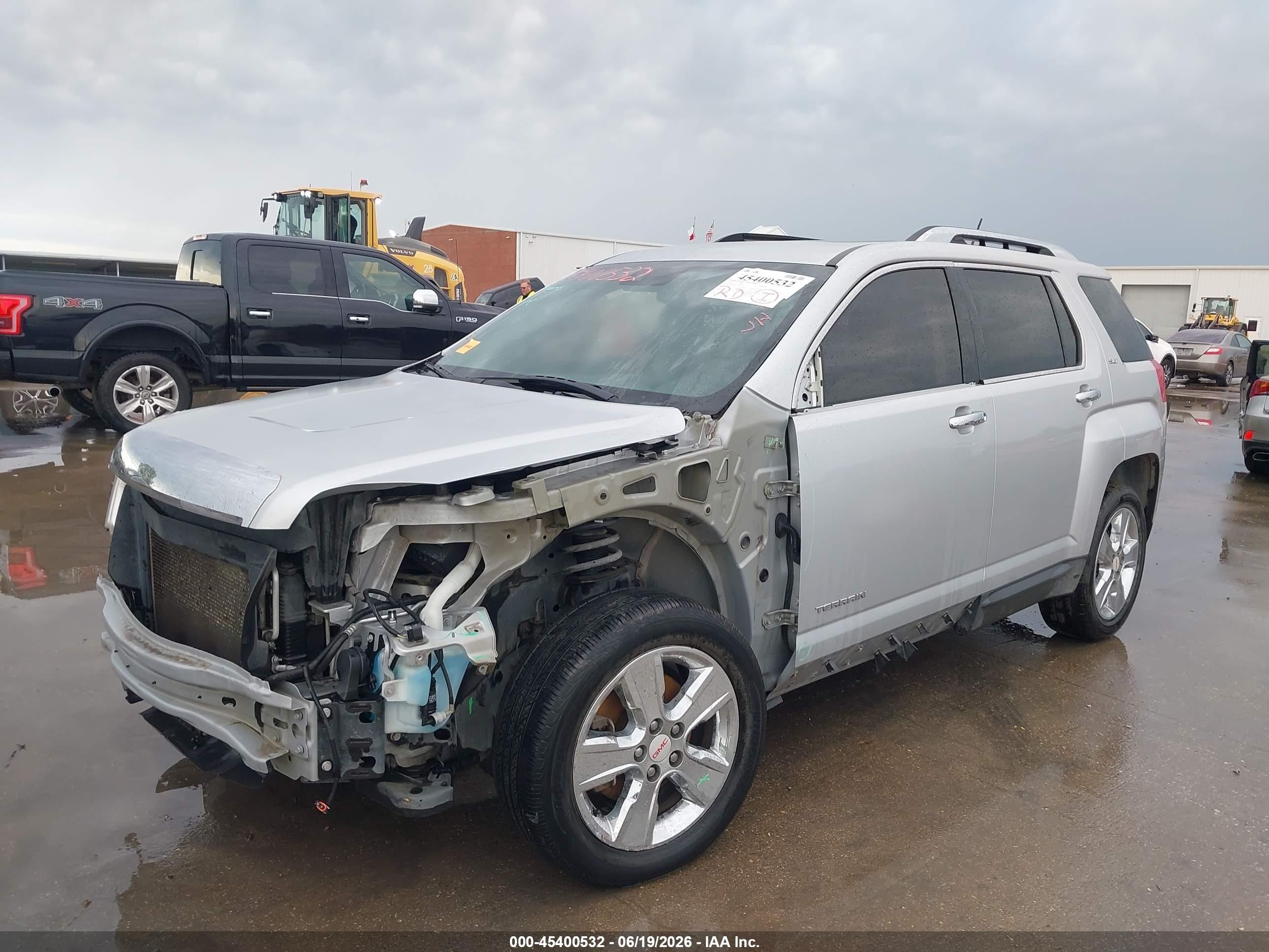 2015 Gmc Terrain Slt-2 Серебряный vin: 2GKFLTE32F6357724