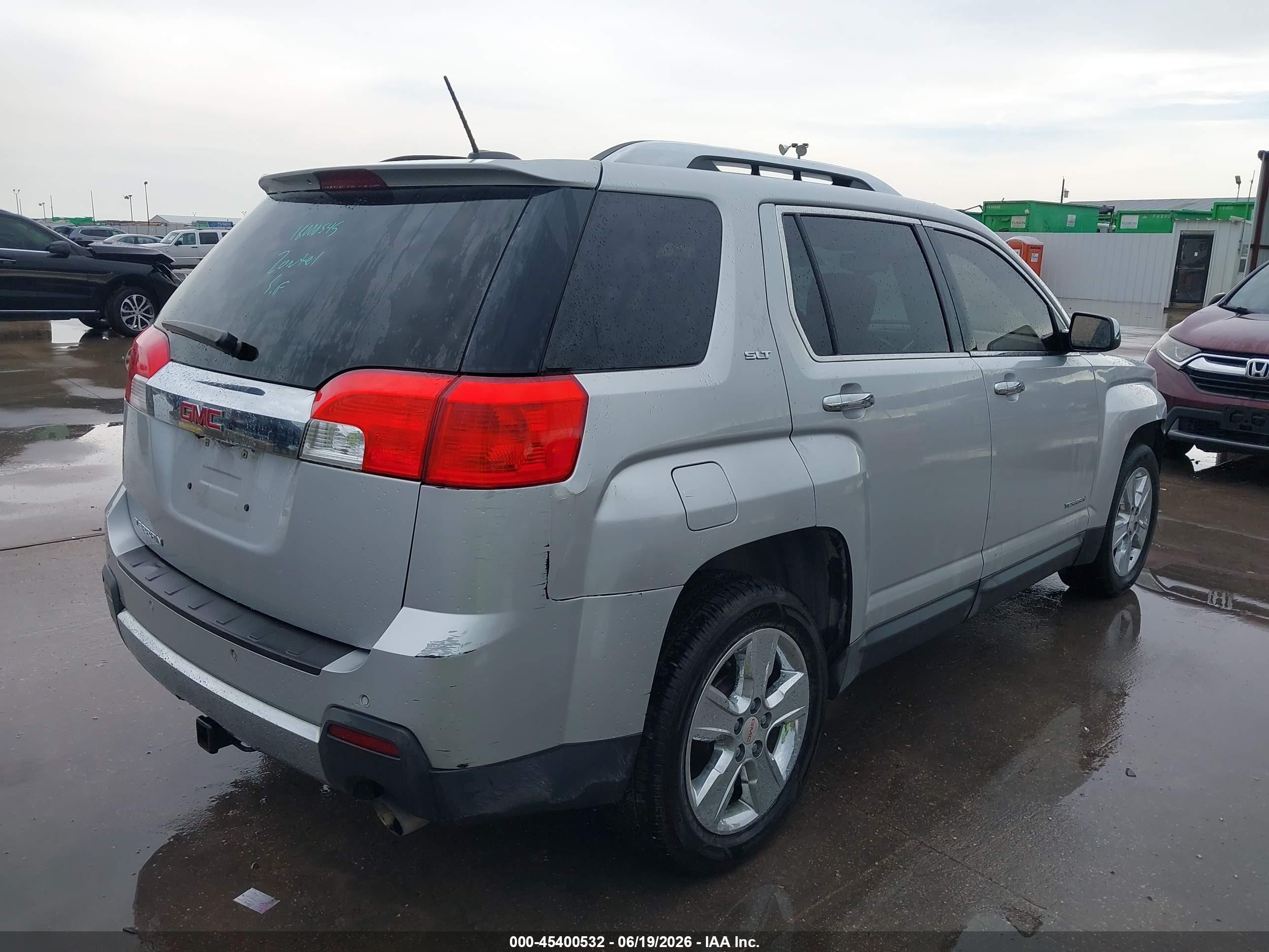 2015 Gmc Terrain Slt-2 Серебряный vin: 2GKFLTE32F6357724