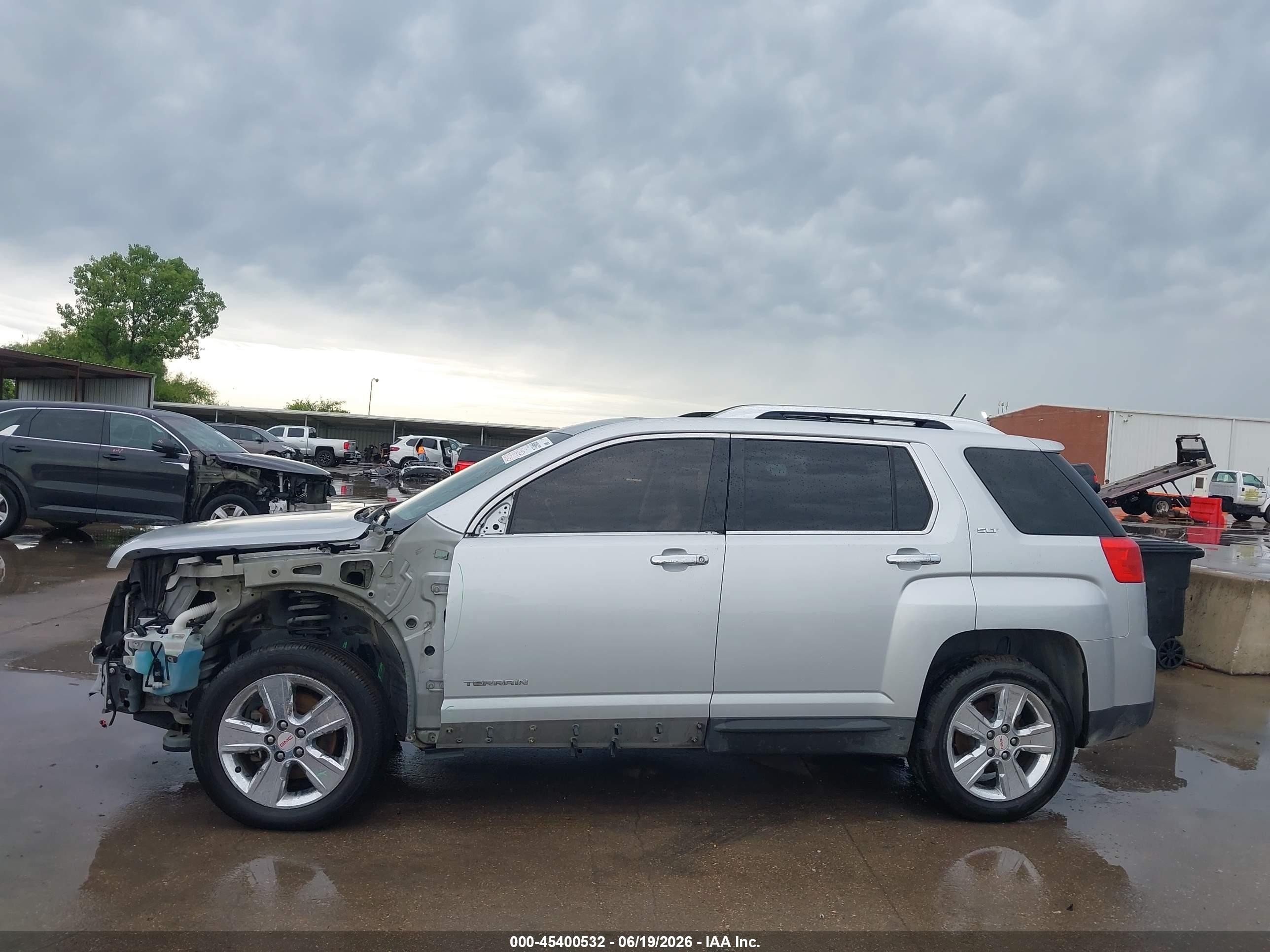 2015 Gmc Terrain Slt-2 Серебряный vin: 2GKFLTE32F6357724