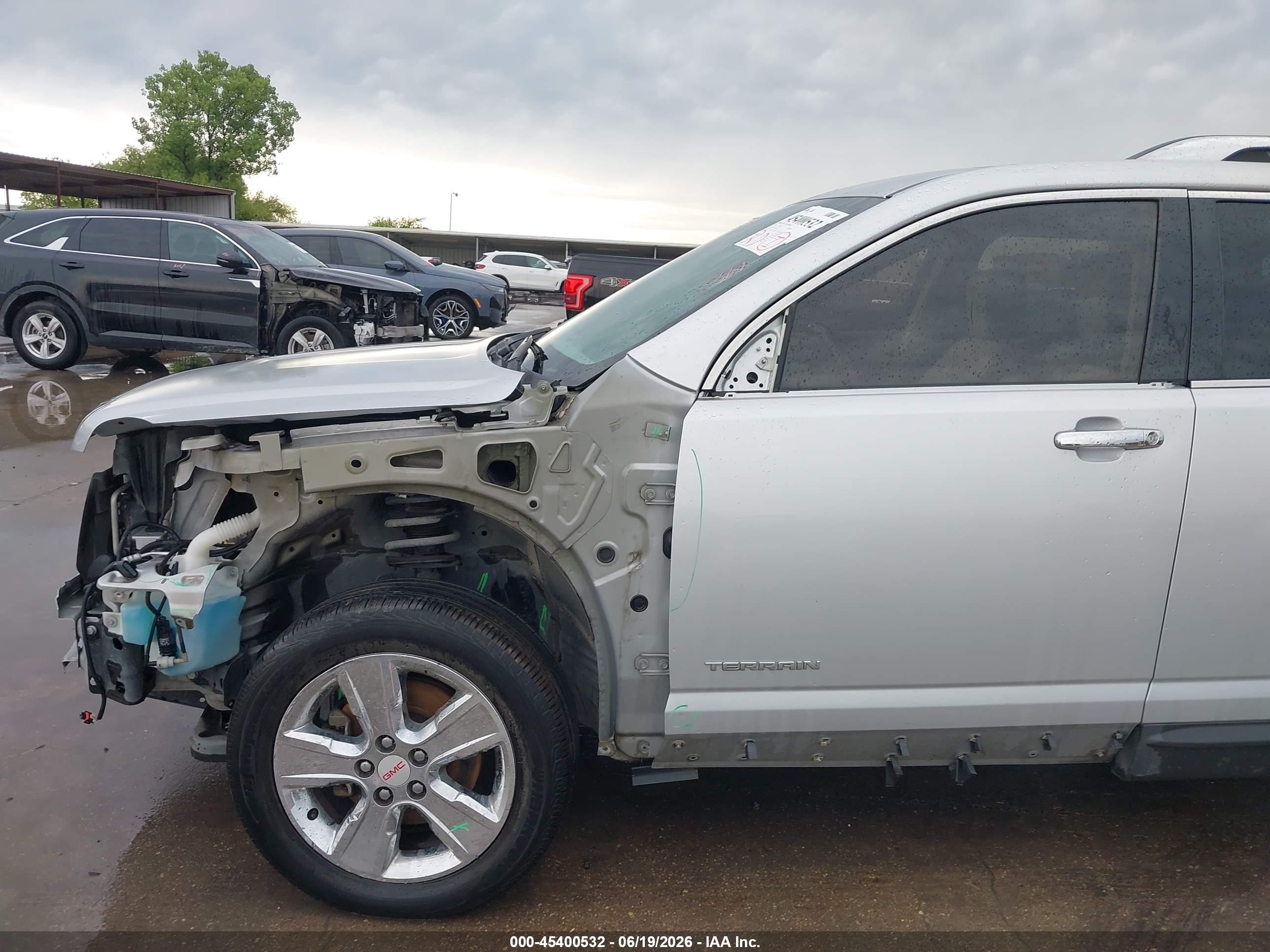 2015 Gmc Terrain Slt-2 Серебряный vin: 2GKFLTE32F6357724