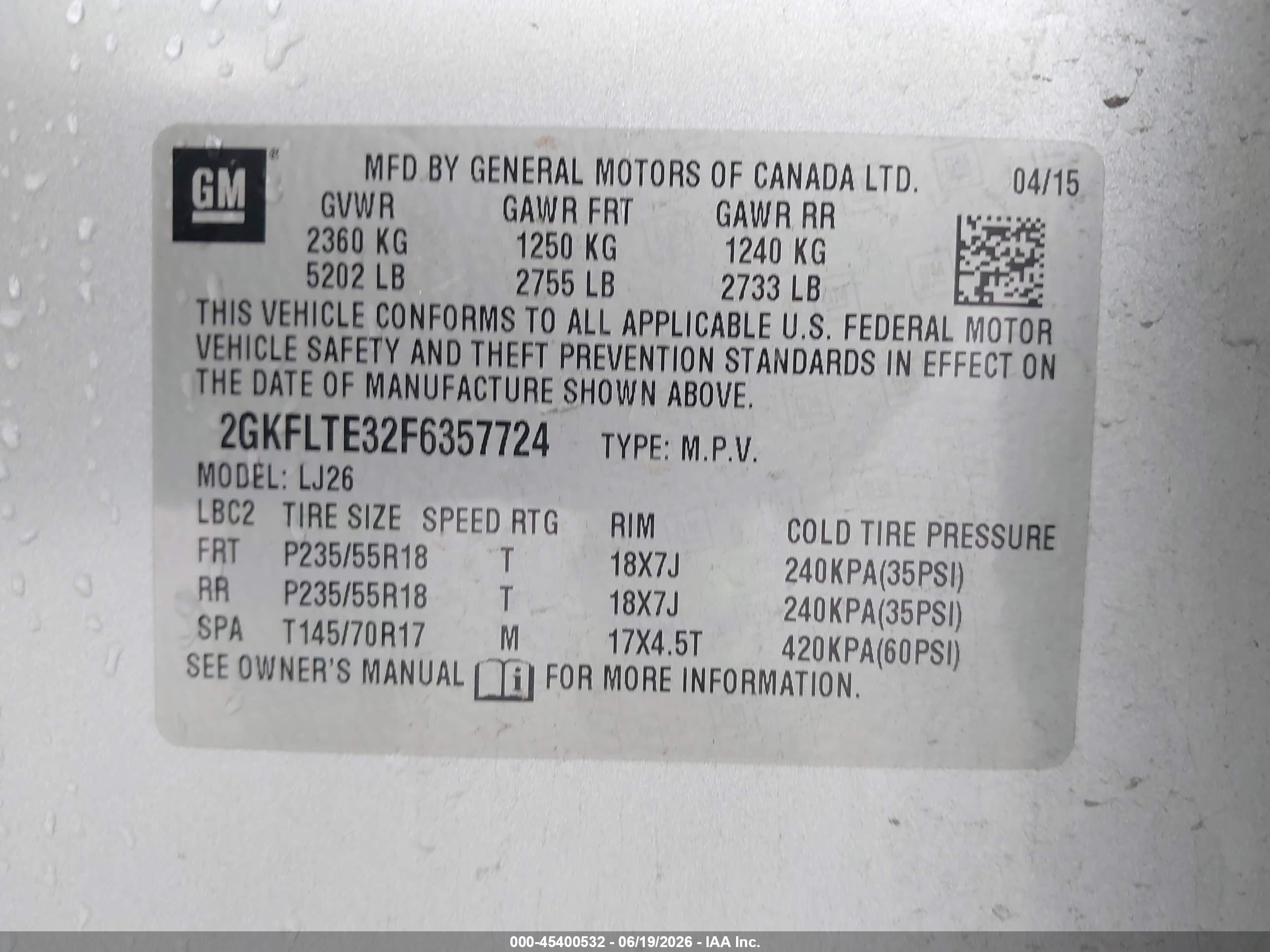 2015 Gmc Terrain Slt-2 Серебряный vin: 2GKFLTE32F6357724