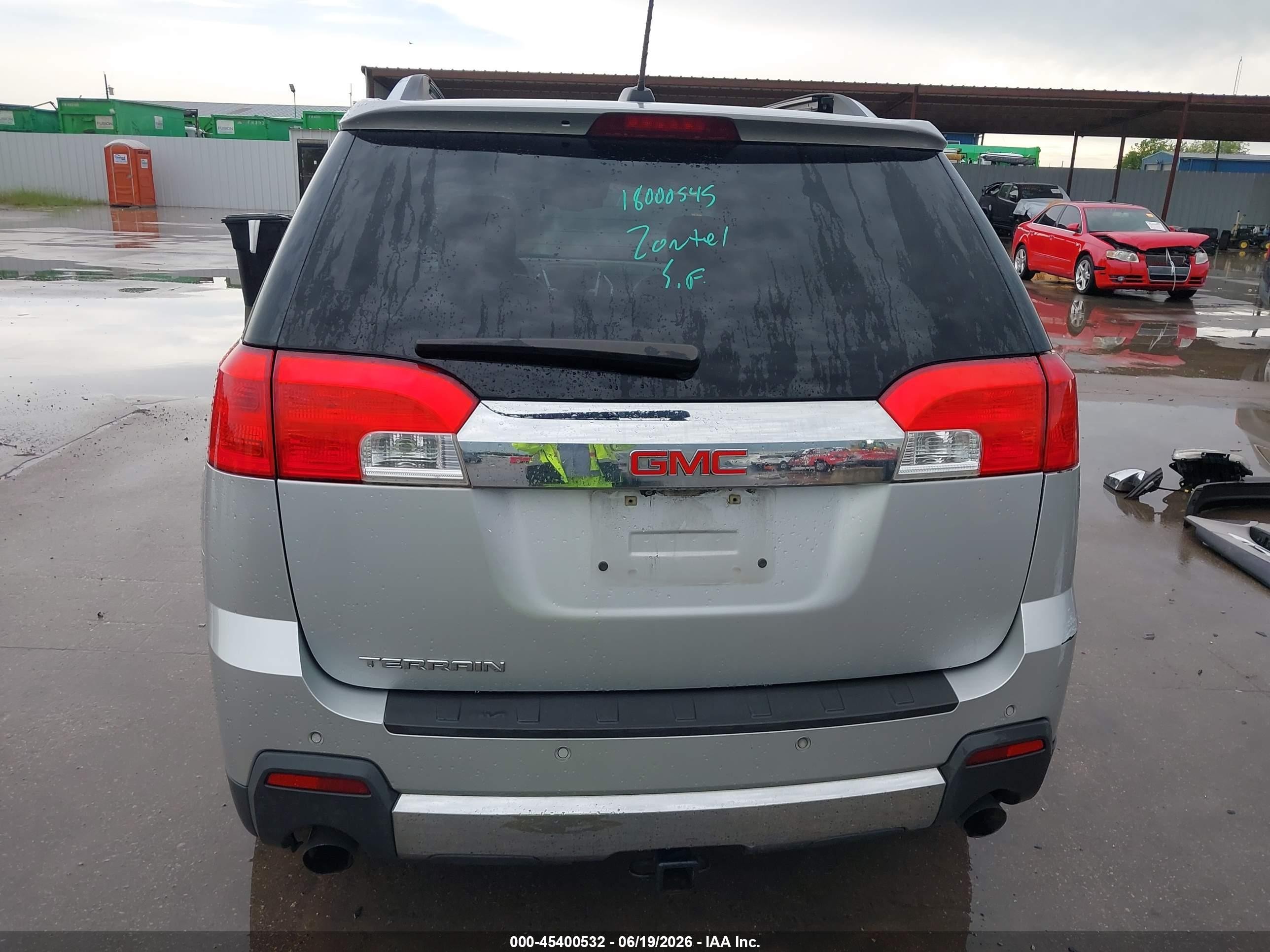 2015 Gmc Terrain Slt-2 Серебряный vin: 2GKFLTE32F6357724