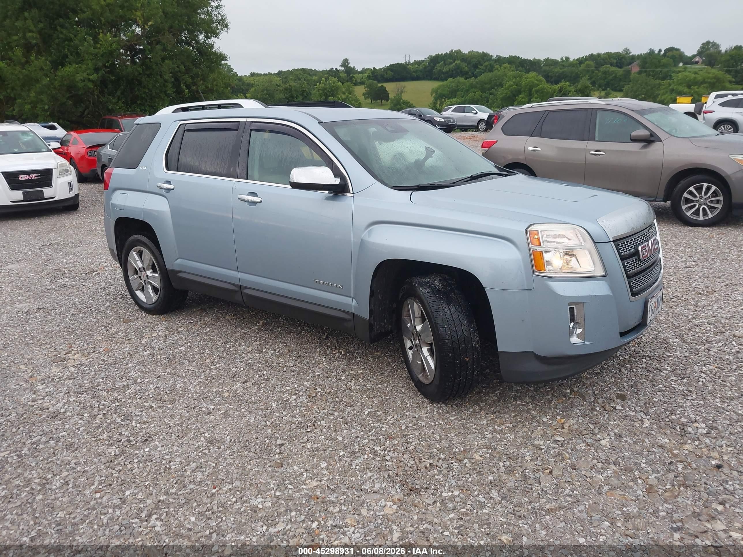 2014 Gmc Terrain Slt-2 Light Blue vin: 2GKFLTE33E6259297