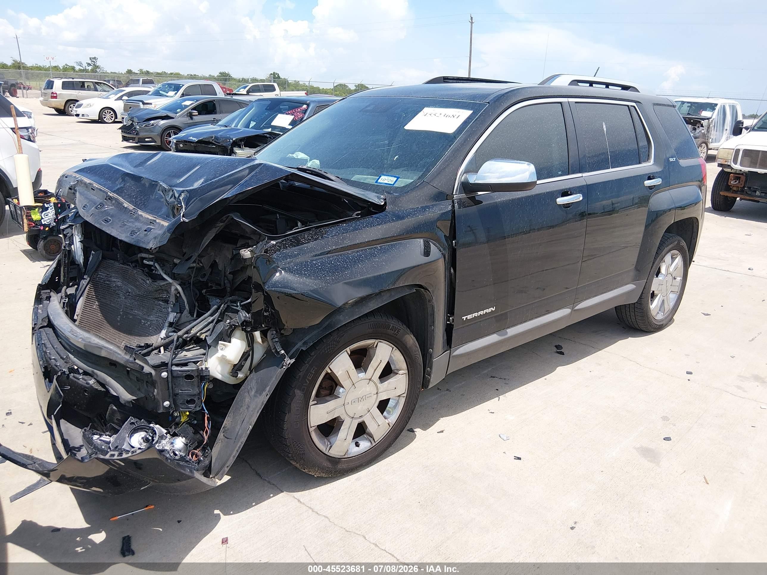2015 Gmc Terrain Slt-2 Black vin: 2GKFLTE34F6409712