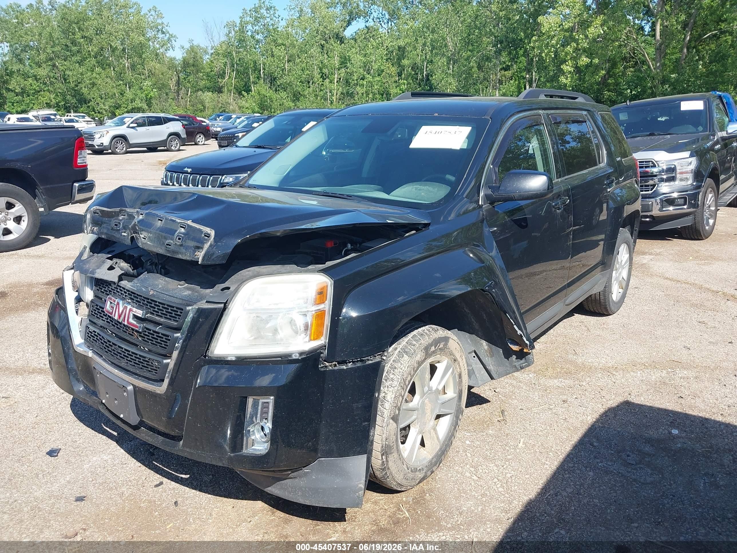 2013 Gmc Terrain Sle-2 Black vin: 2GKFLTE35D6419808