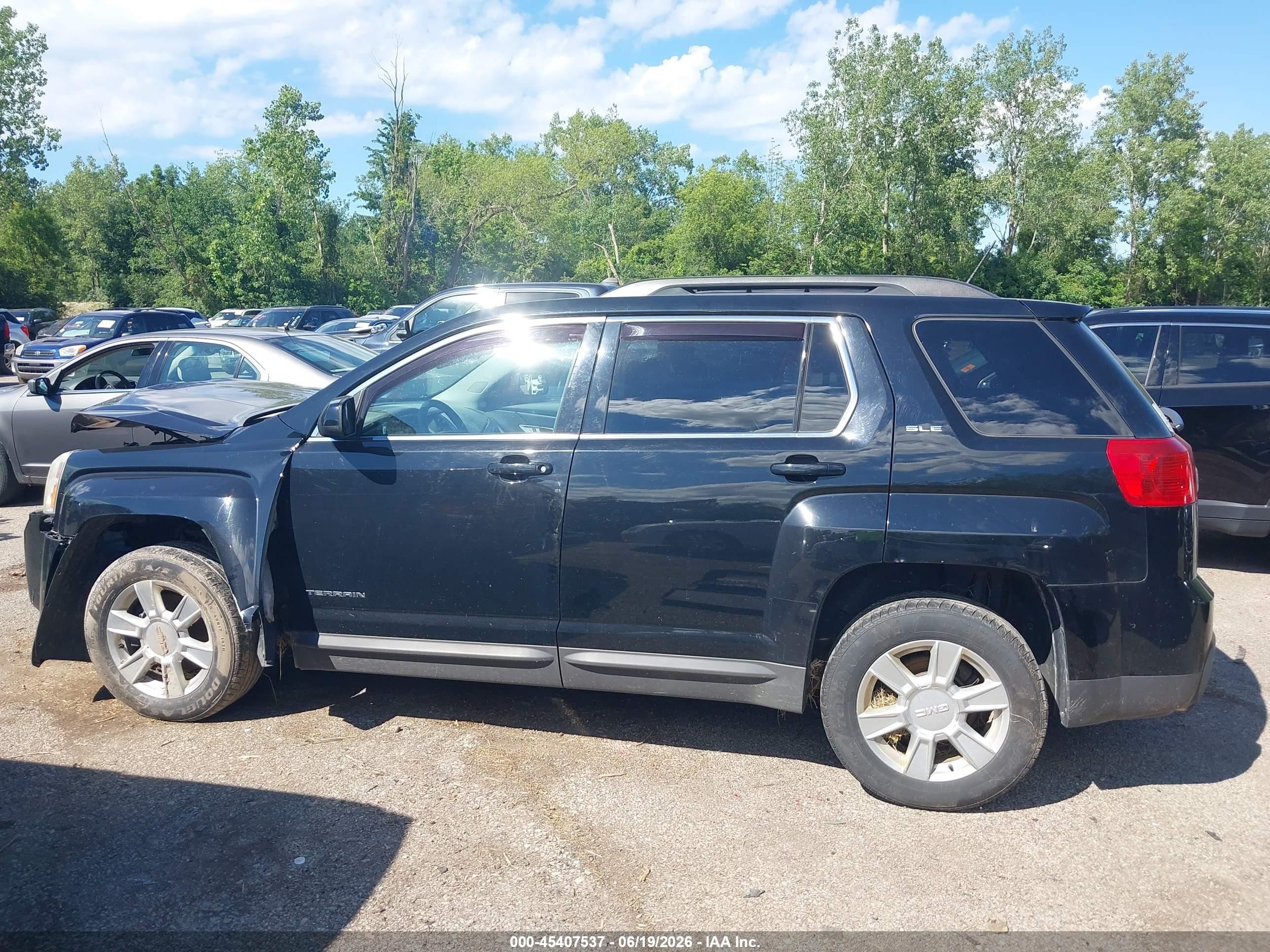 2013 Gmc Terrain Sle-2 Black vin: 2GKFLTE35D6419808
