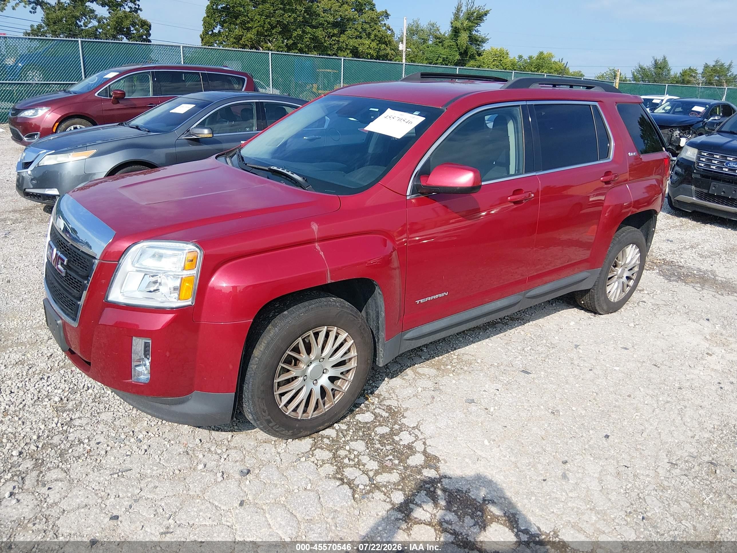 2013 Gmc Terrain Sle-2 Burgundy vin: 2GKFLTE36D6207886