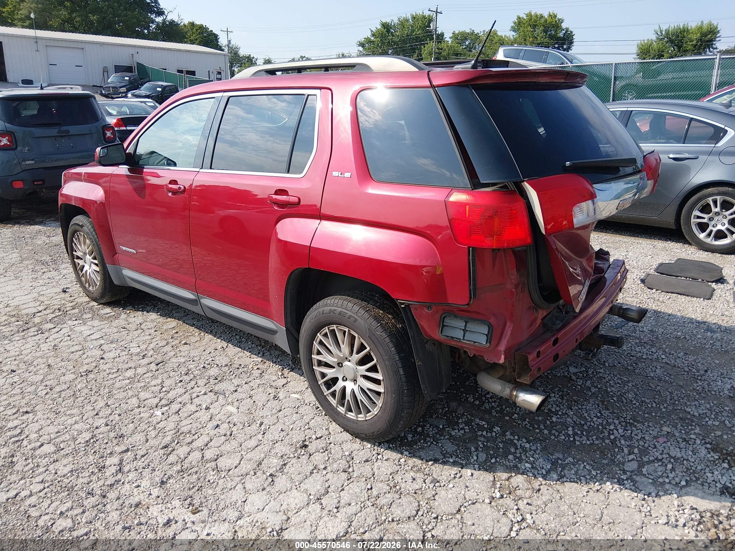 2013 Gmc Terrain Sle-2 Burgundy vin: 2GKFLTE36D6207886