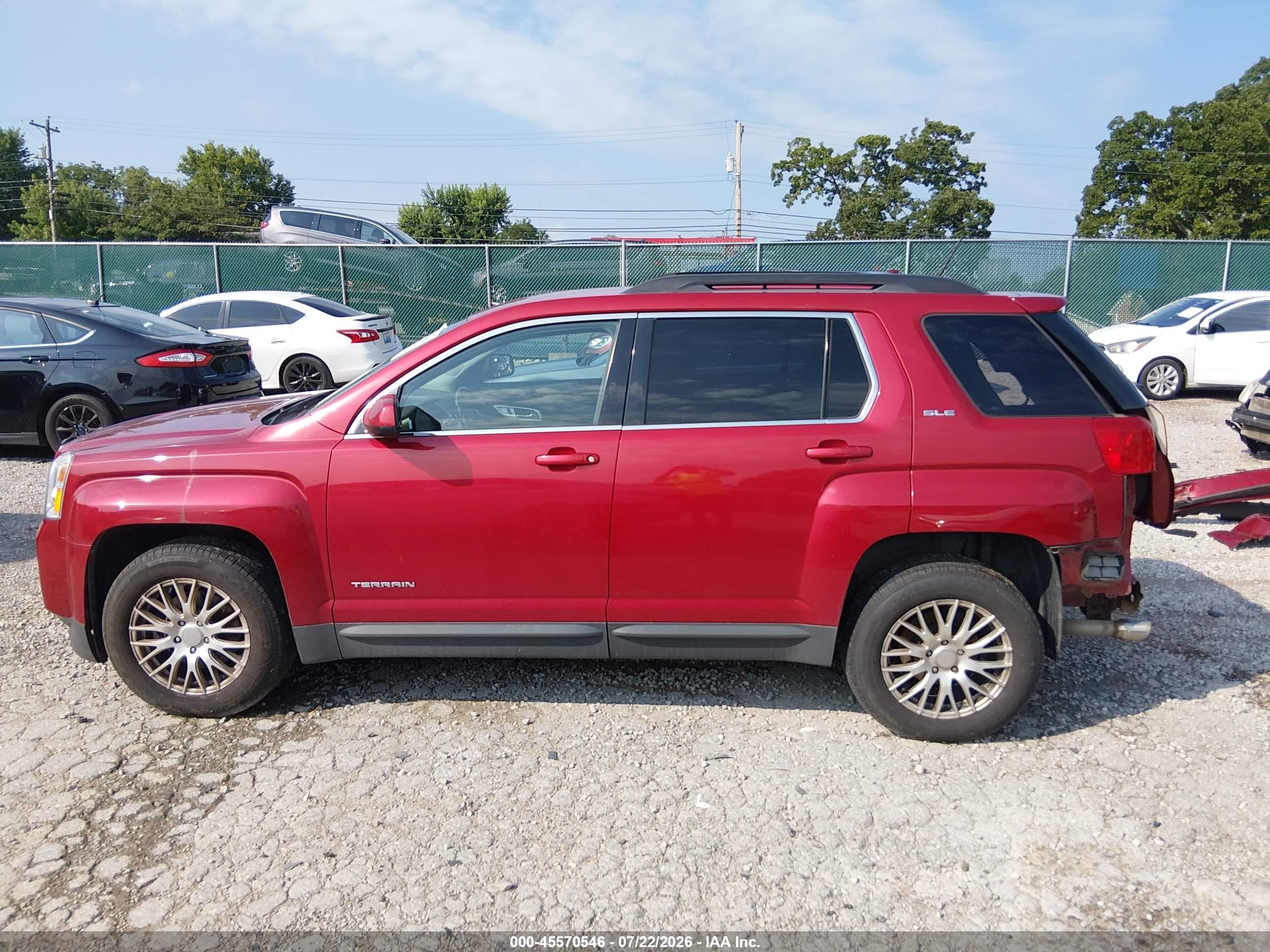 2013 Gmc Terrain Sle-2 Burgundy vin: 2GKFLTE36D6207886