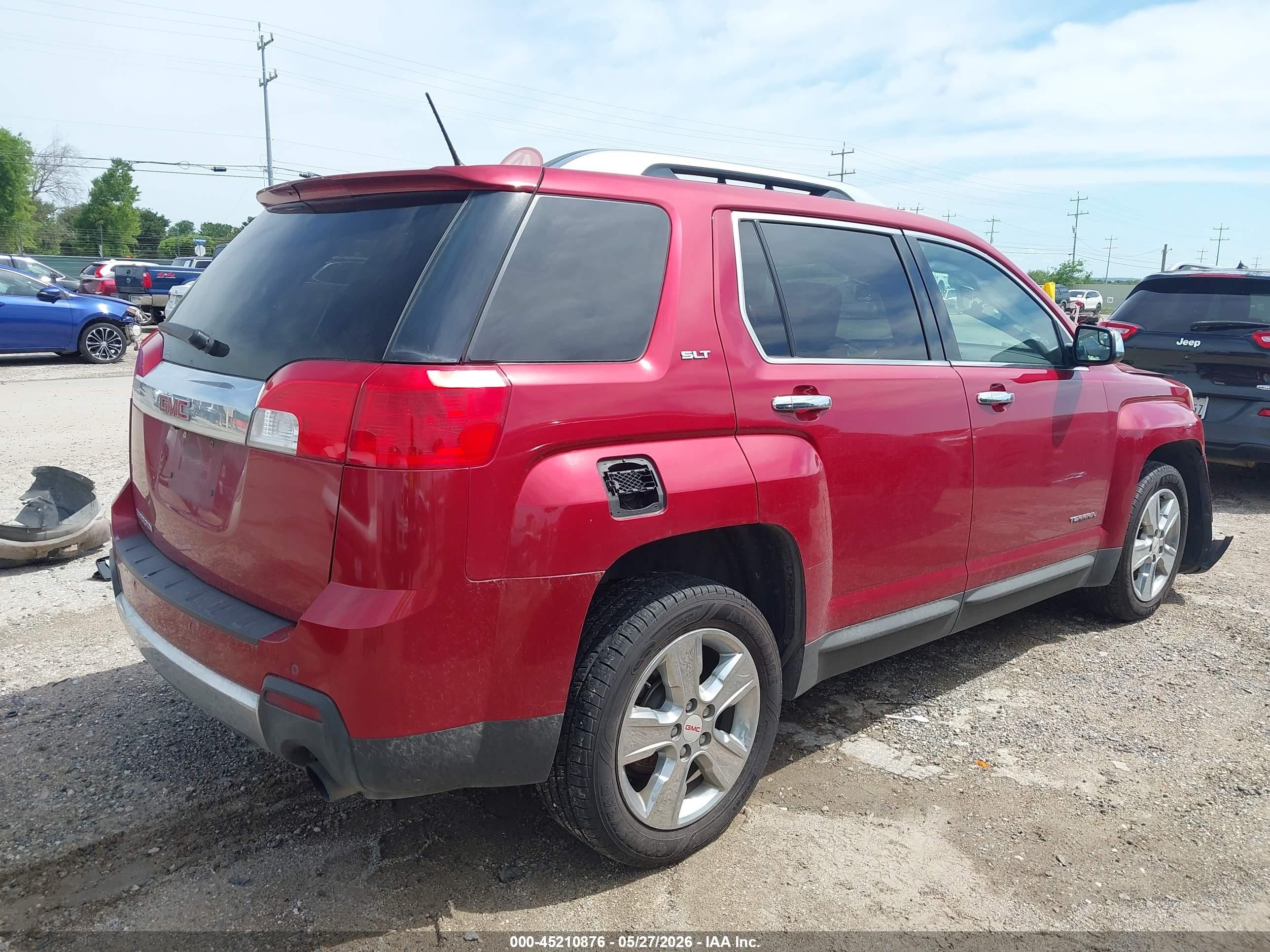 2014 Gmc Terrain Slt-2 Red vin: 2GKFLTE37E6298040
