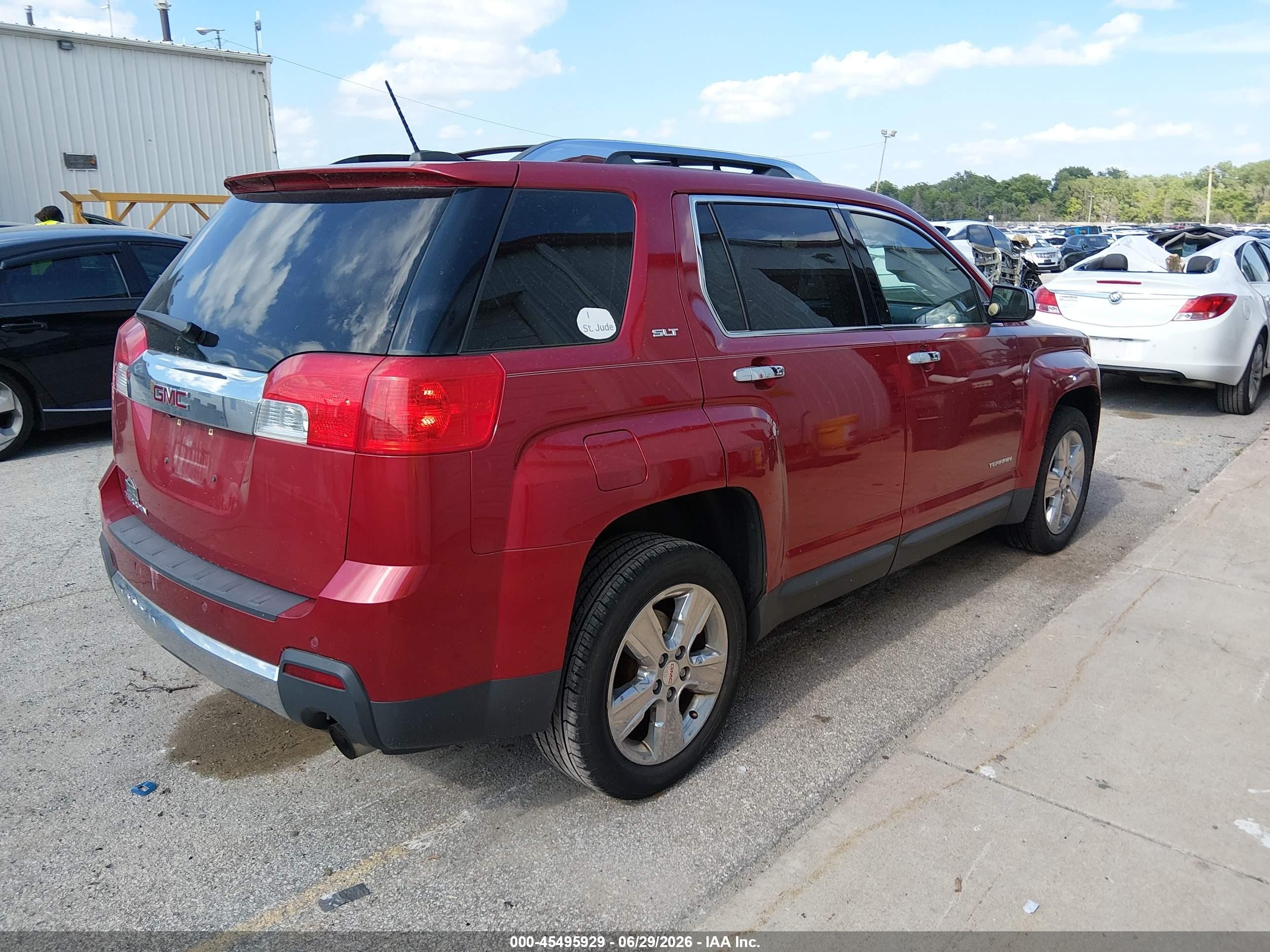 2015 Gmc Terrain Slt-2 Red vin: 2GKFLTE37F6140279