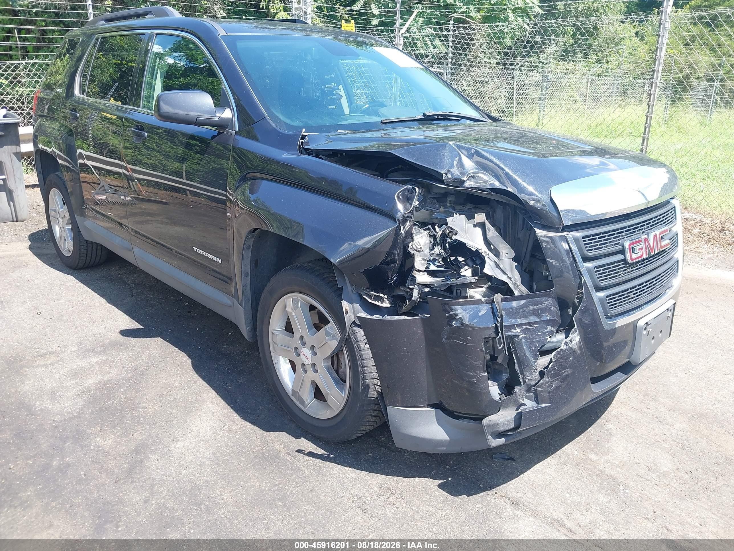 2013 Gmc Terrain Sle-2 Black vin: 2GKFLTE38D6185261