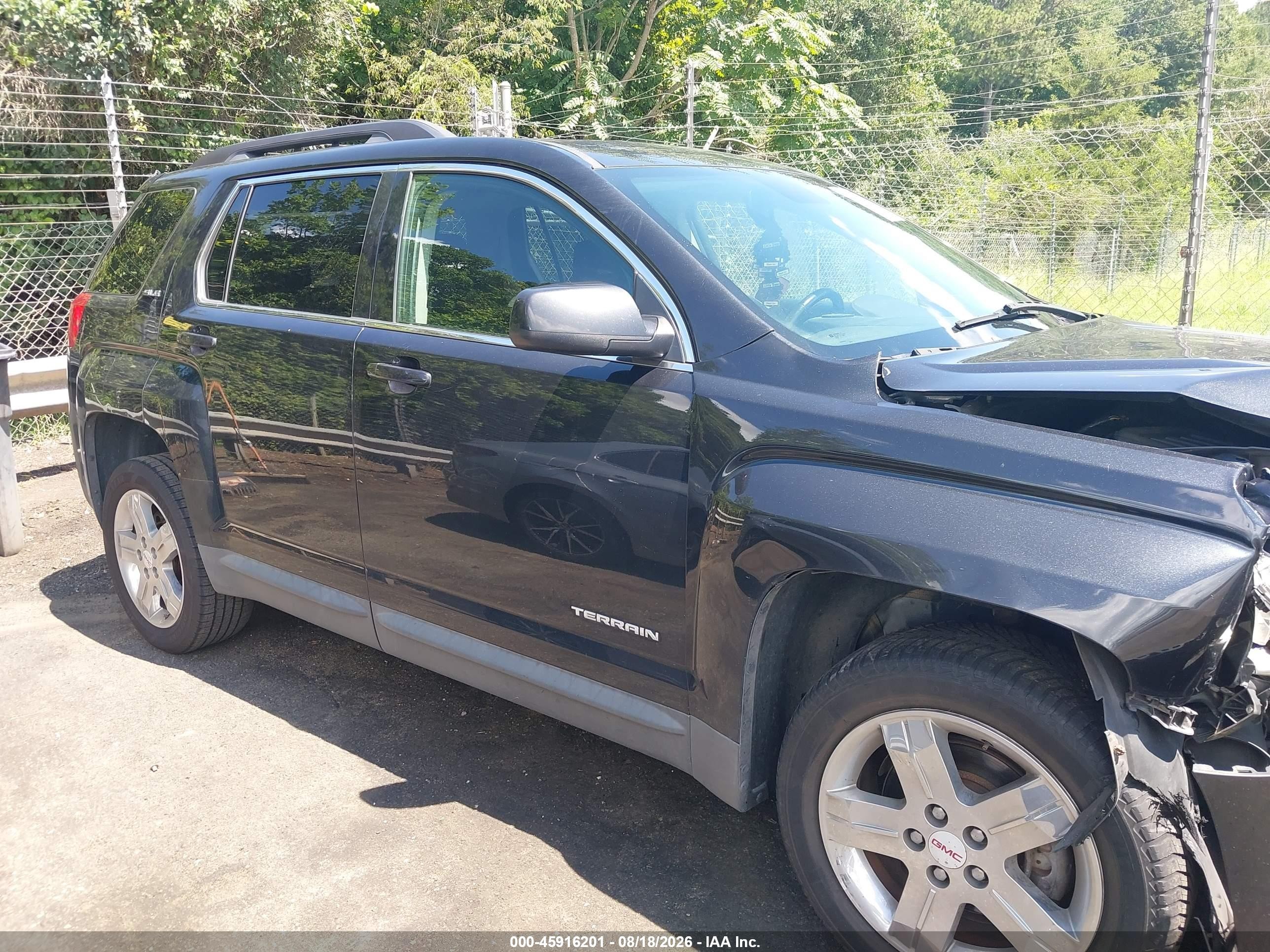 2013 Gmc Terrain Sle-2 Black vin: 2GKFLTE38D6185261