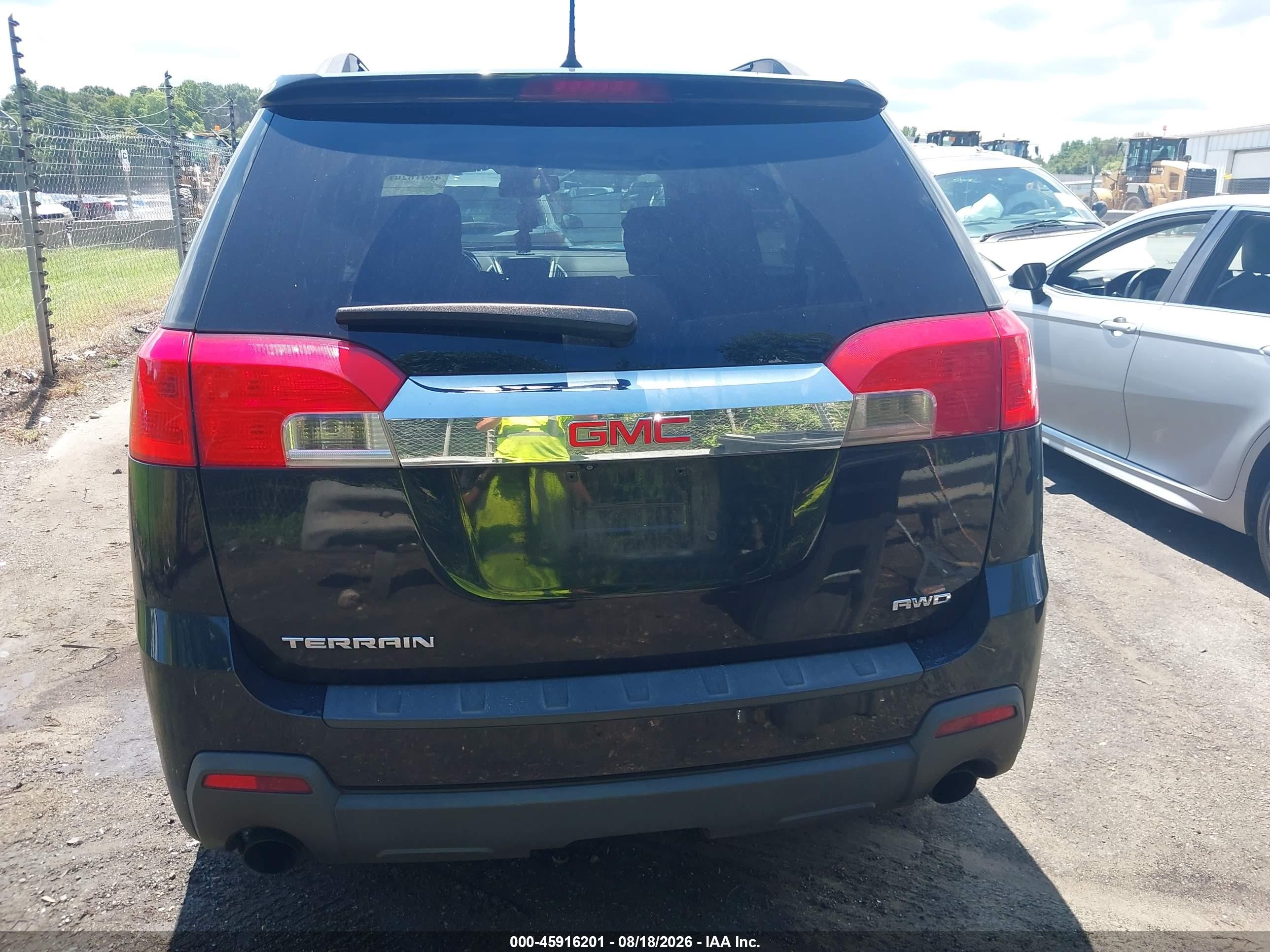 2013 Gmc Terrain Sle-2 Black vin: 2GKFLTE38D6185261