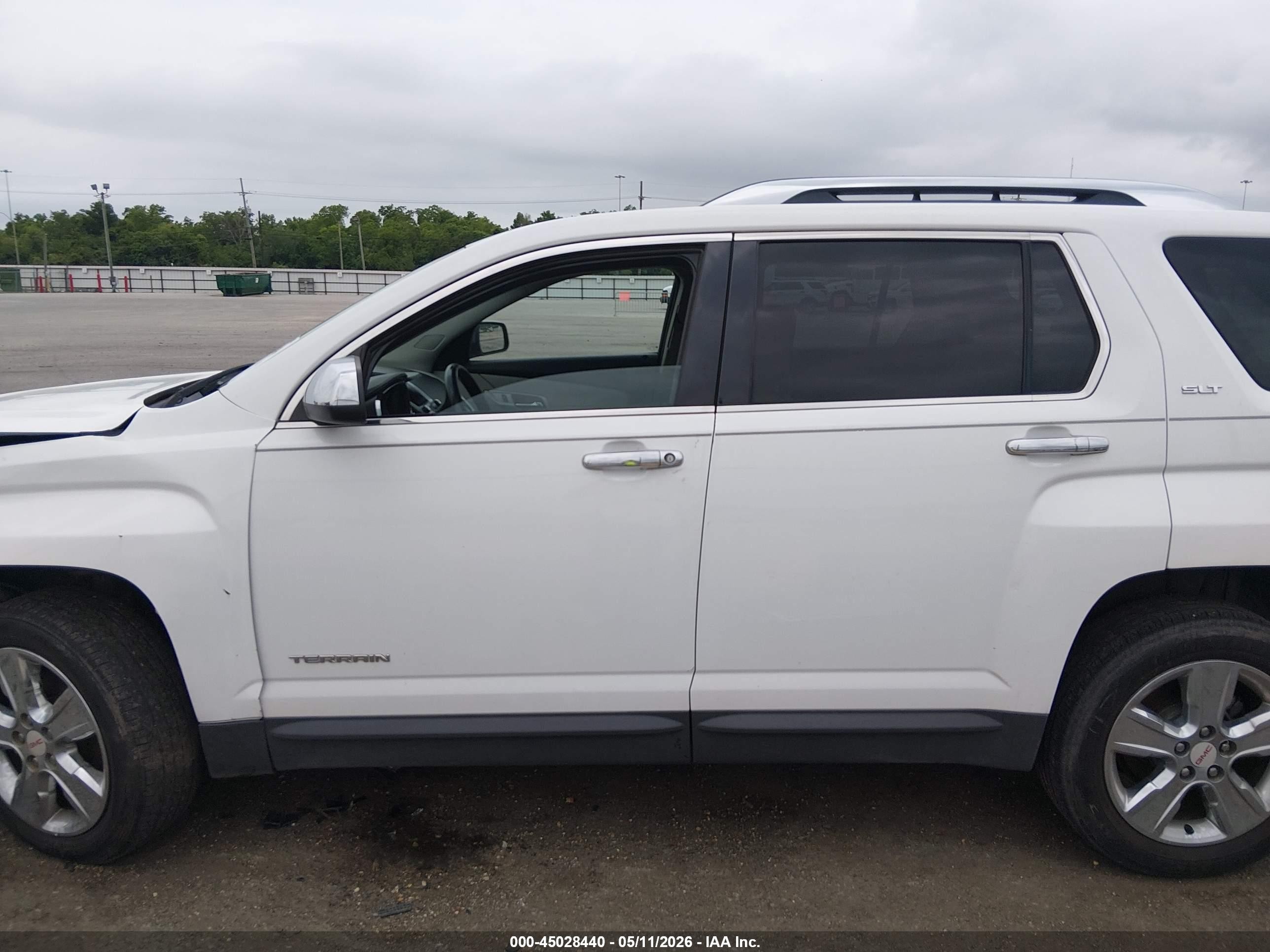2015 Gmc Terrain Slt-2 White vin: 2GKFLTE38F6188230