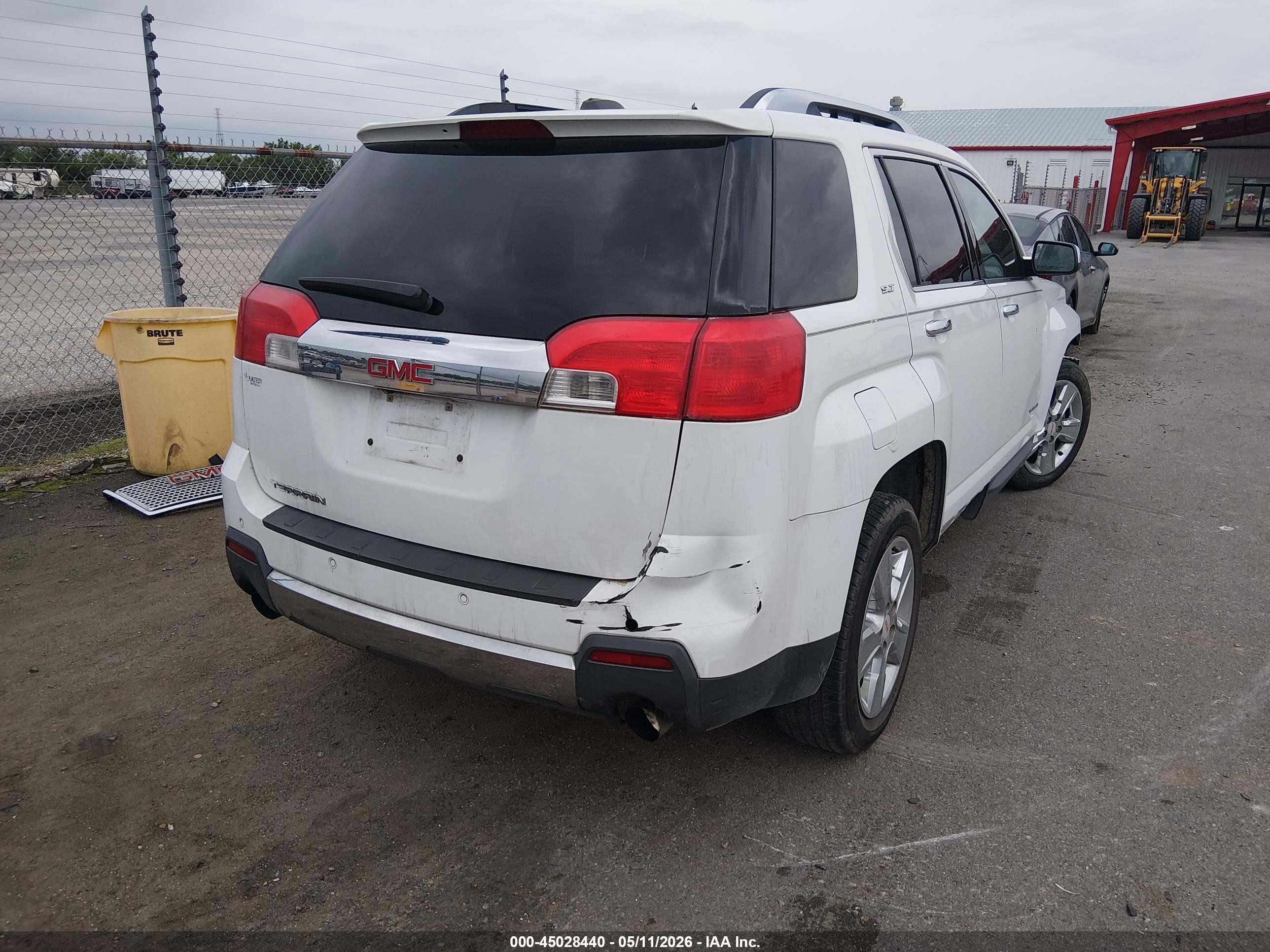 2015 Gmc Terrain Slt-2 White vin: 2GKFLTE38F6188230