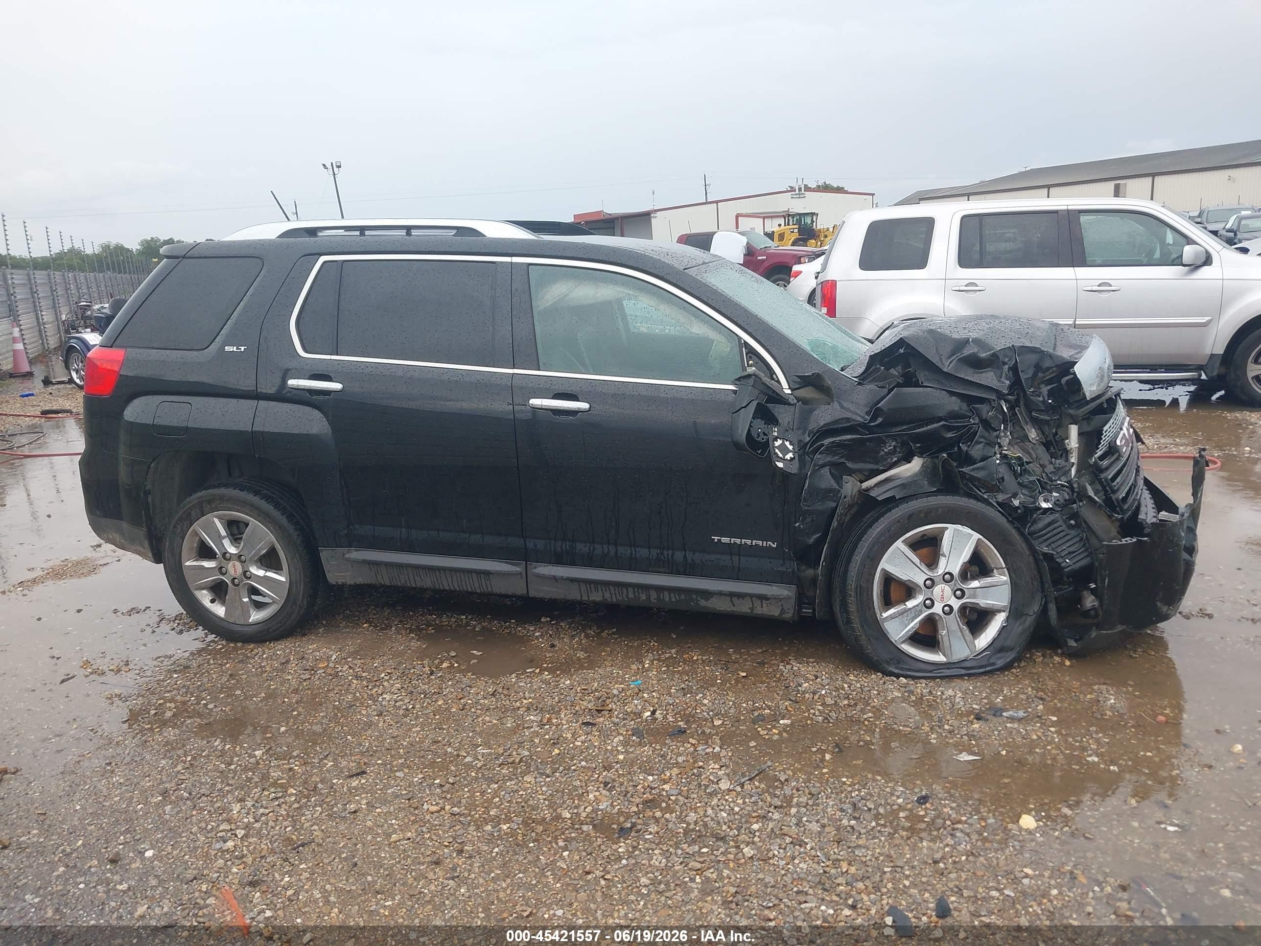 2015 Gmc Terrain Slt-2 Черный vin: 2GKFLTE39F6295335