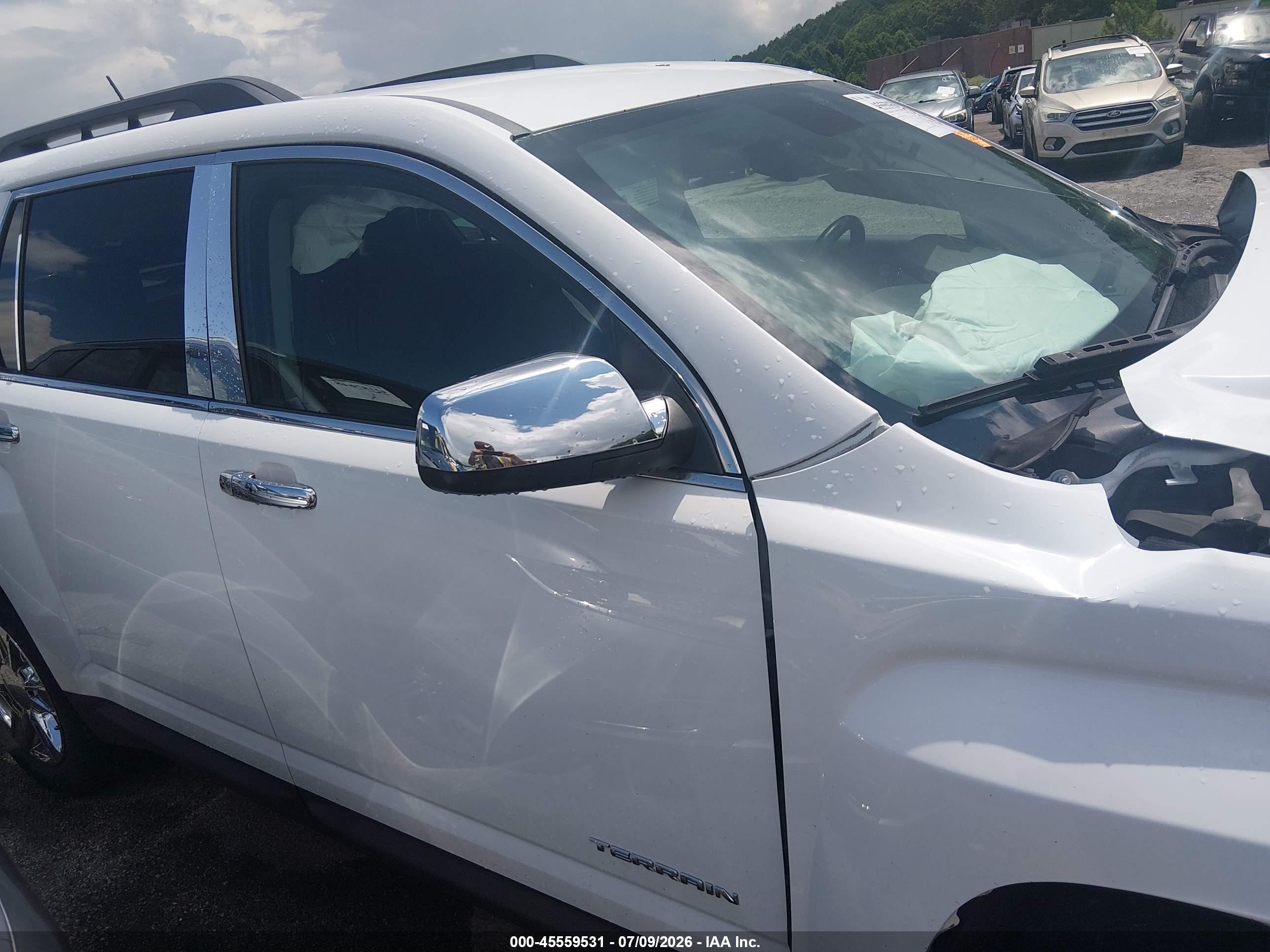 2013 Gmc Terrain Sle-2 White vin: 2GKFLTE3XD6226280
