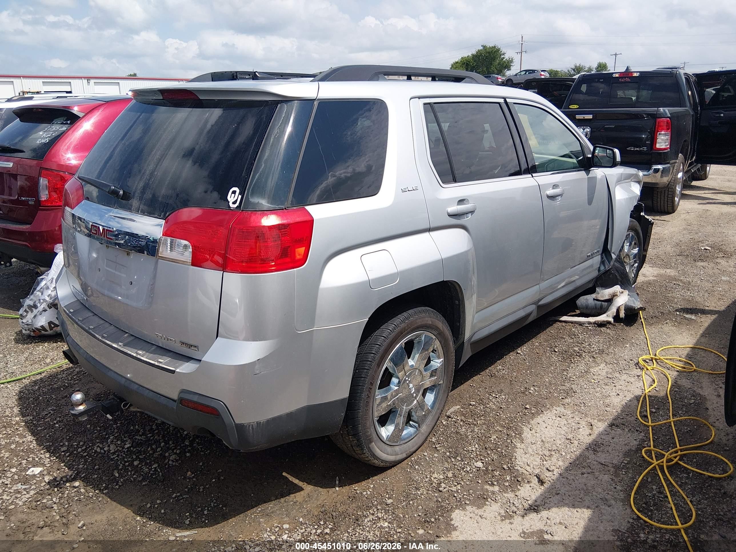2012 Gmc Terrain Sle-2 Silver vin: 2GKFLTE52C6227021