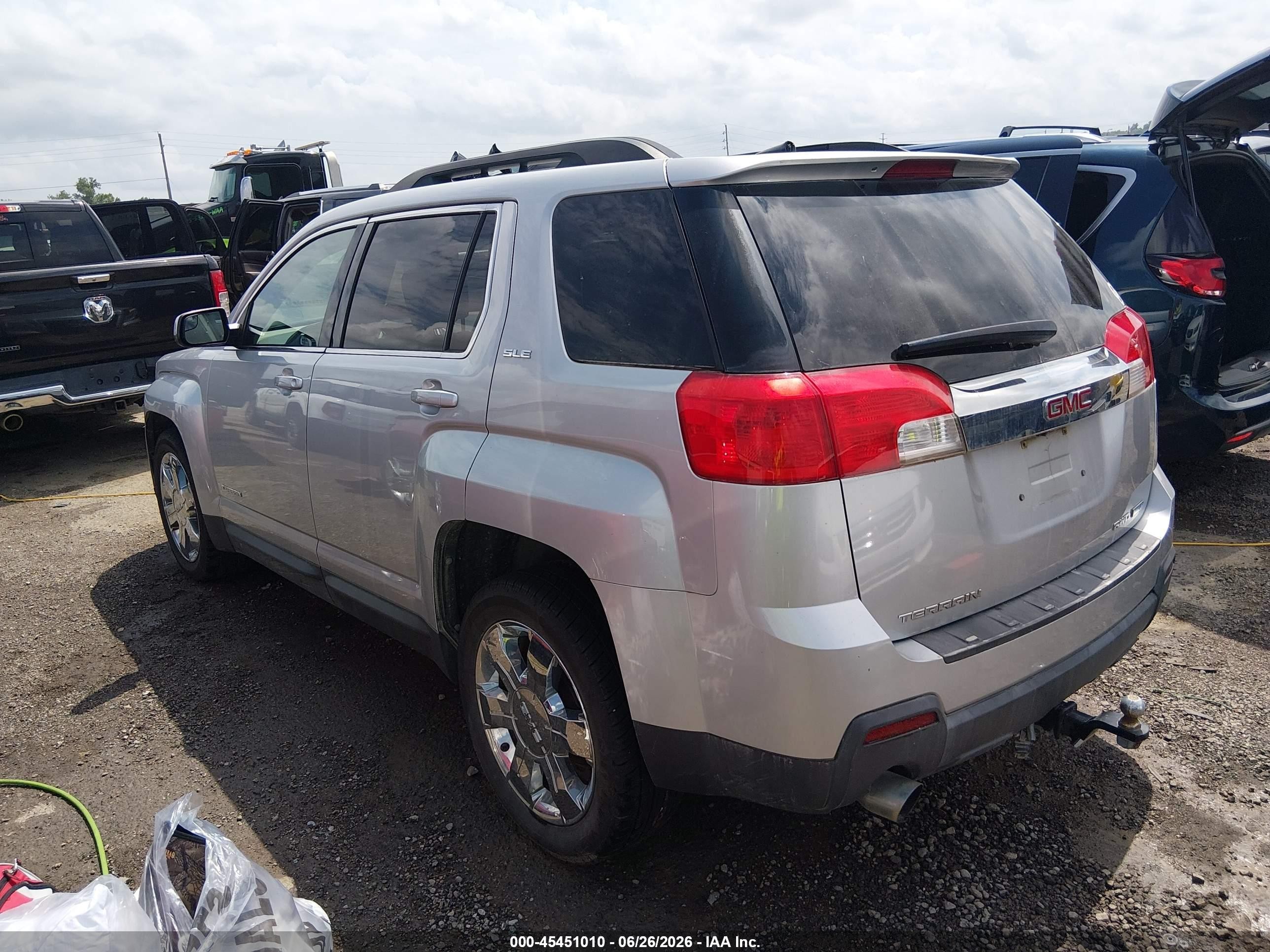2012 Gmc Terrain Sle-2 Silver vin: 2GKFLTE52C6227021