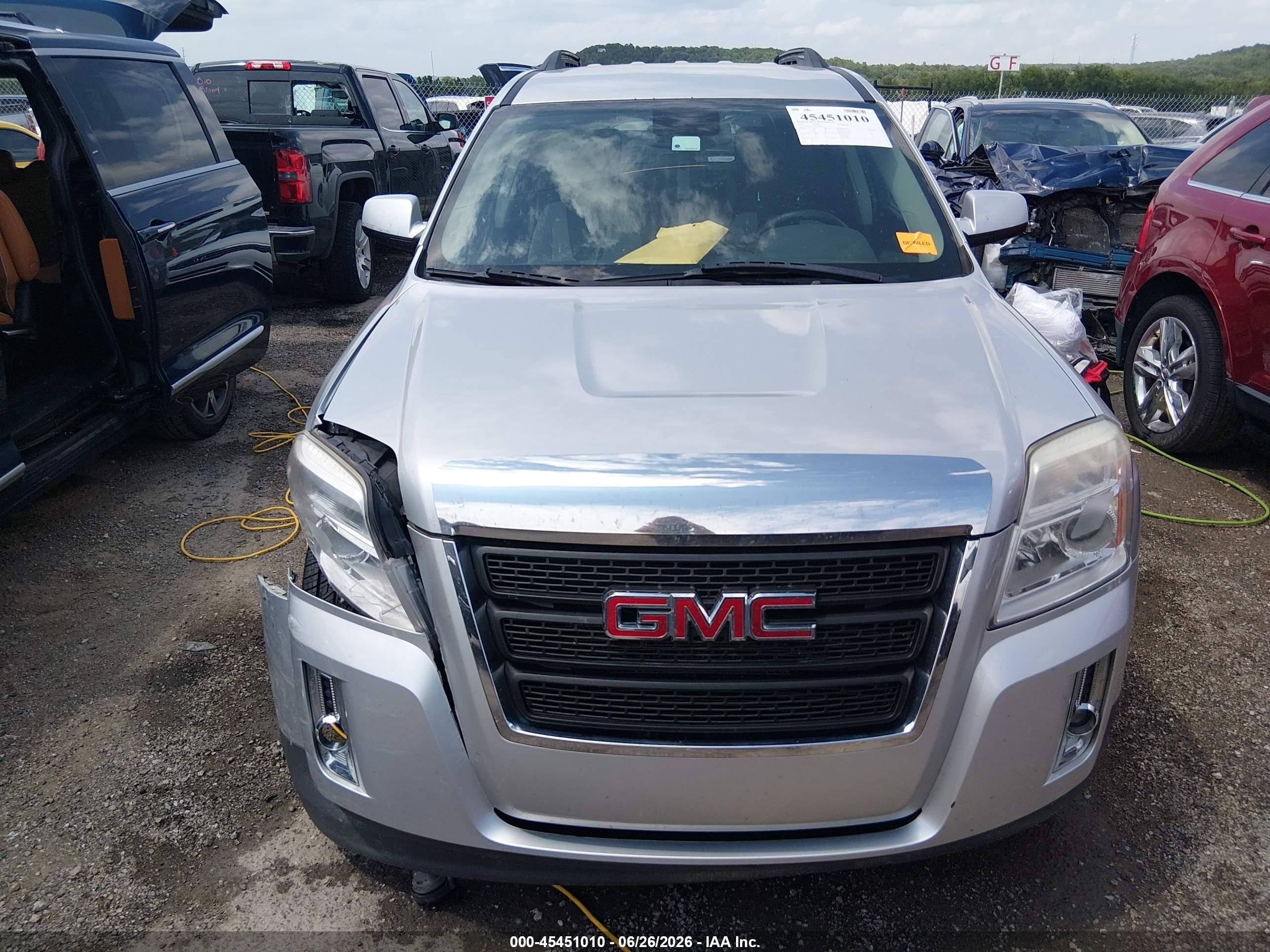 2012 Gmc Terrain Sle-2 Silver vin: 2GKFLTE52C6227021