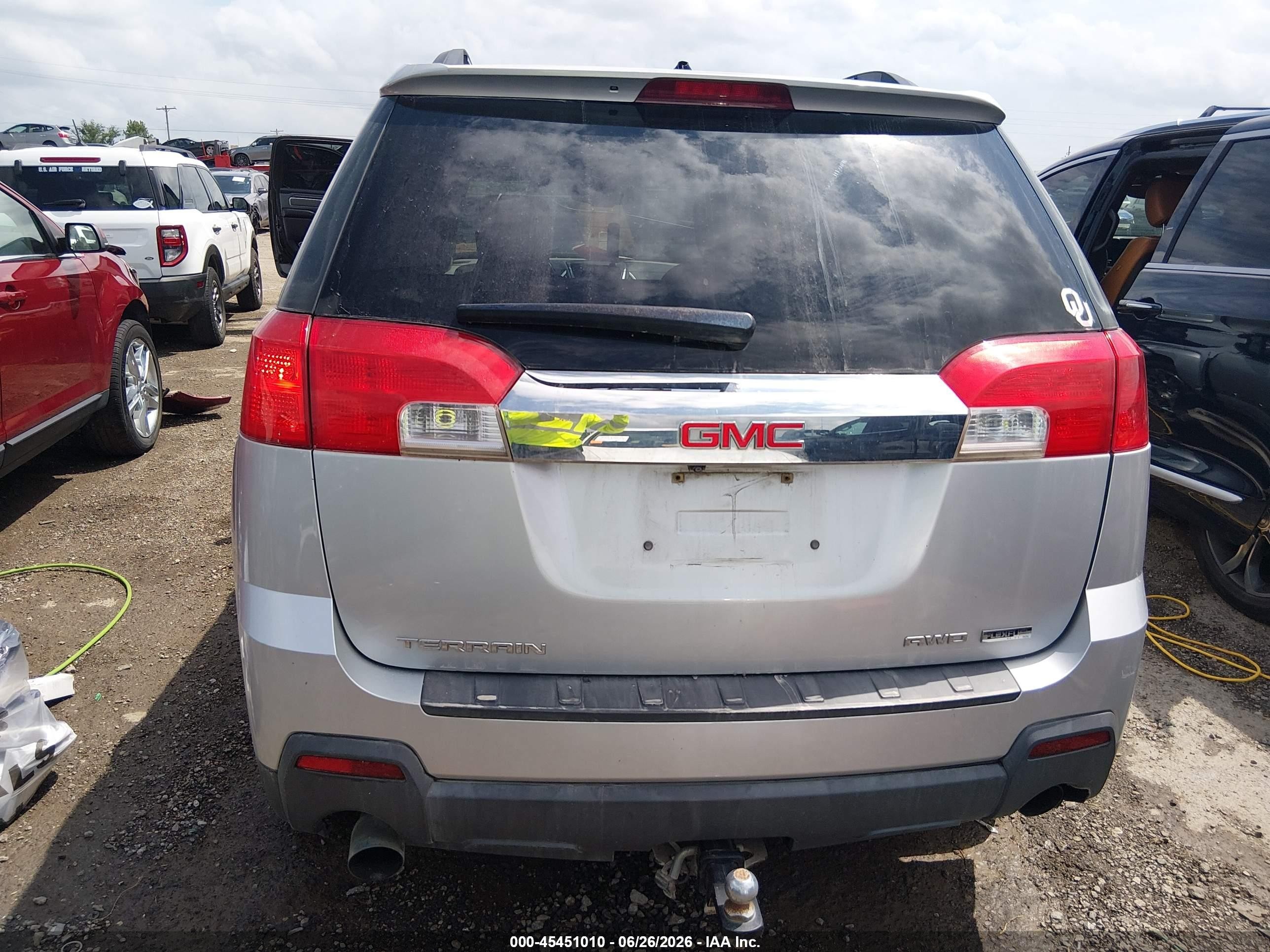 2012 Gmc Terrain Sle-2 Silver vin: 2GKFLTE52C6227021