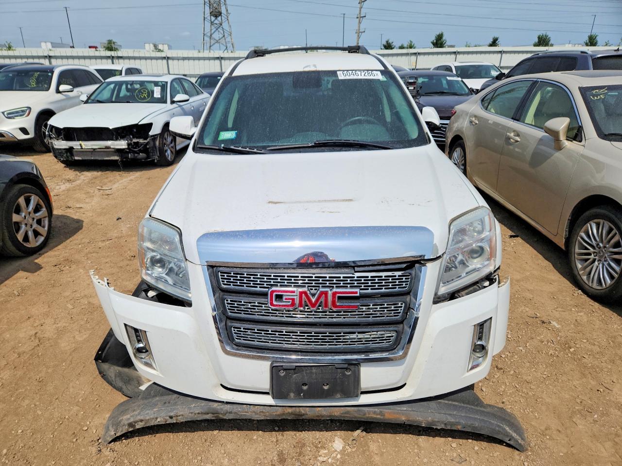 2012 Gmc Terrain Sle White vin: 2GKFLTE54C6264300