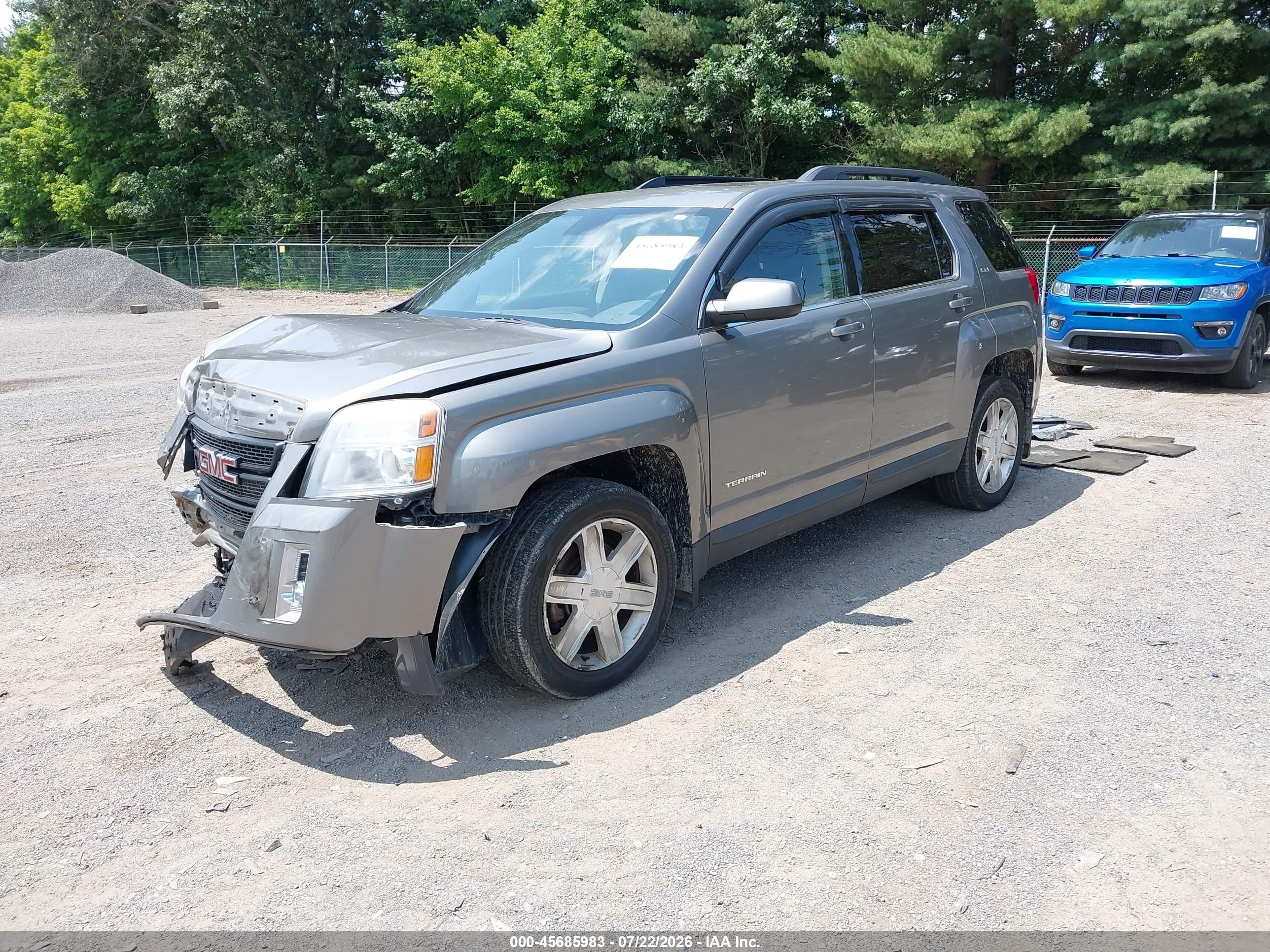 2012 Gmc Terrain Sle-2 Gray vin: 2GKFLTE57C6278272