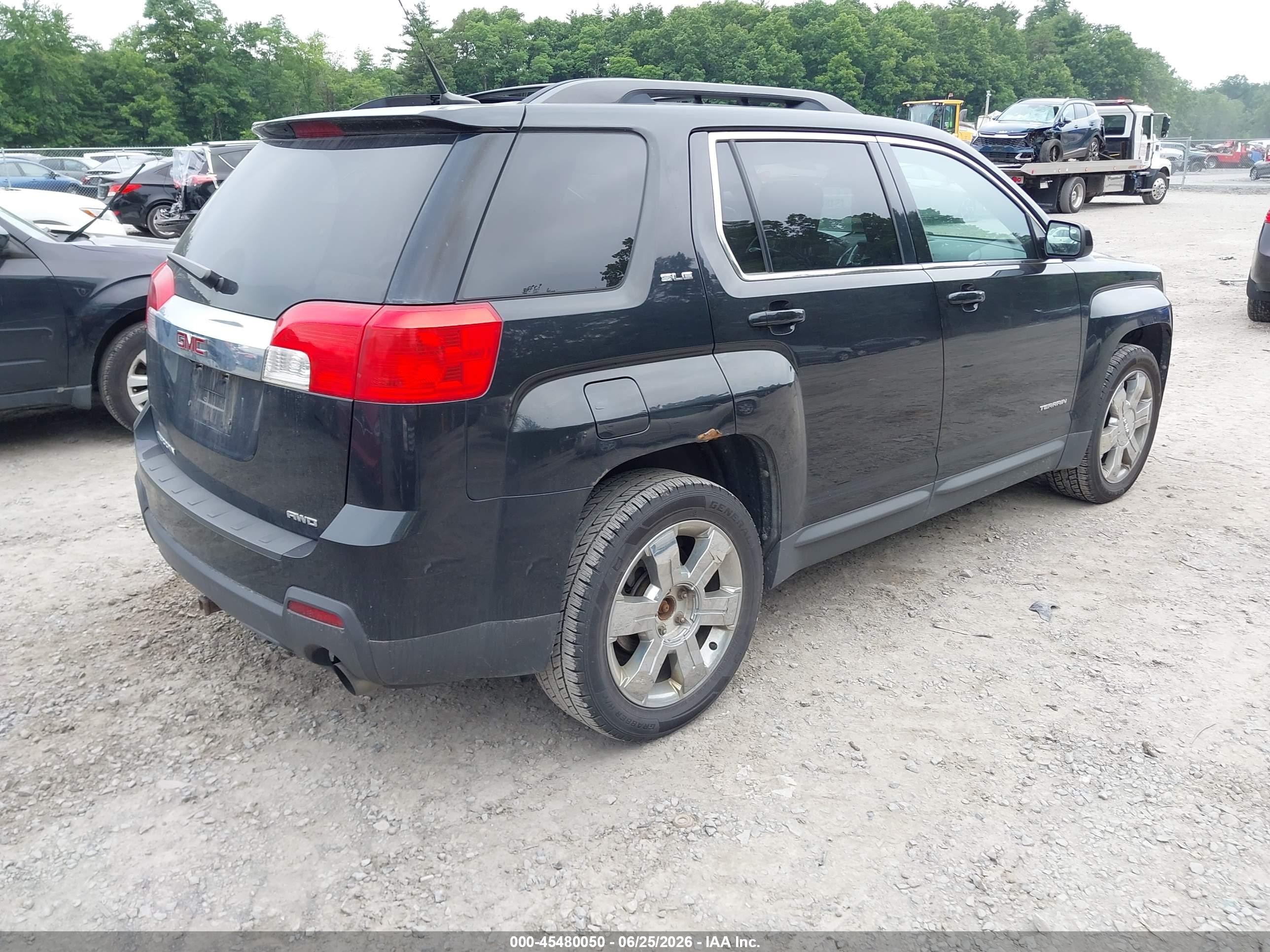 2012 Gmc Terrain Sle-2 Черный vin: 2GKFLTE5XC6258422