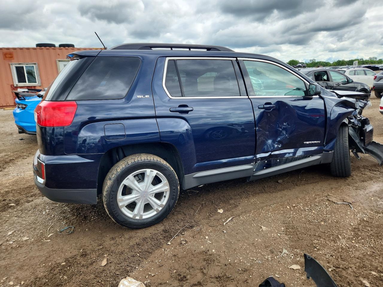 2017 Gmc Terrain Sle Blue vin: 2GKFLTEK0H6290406