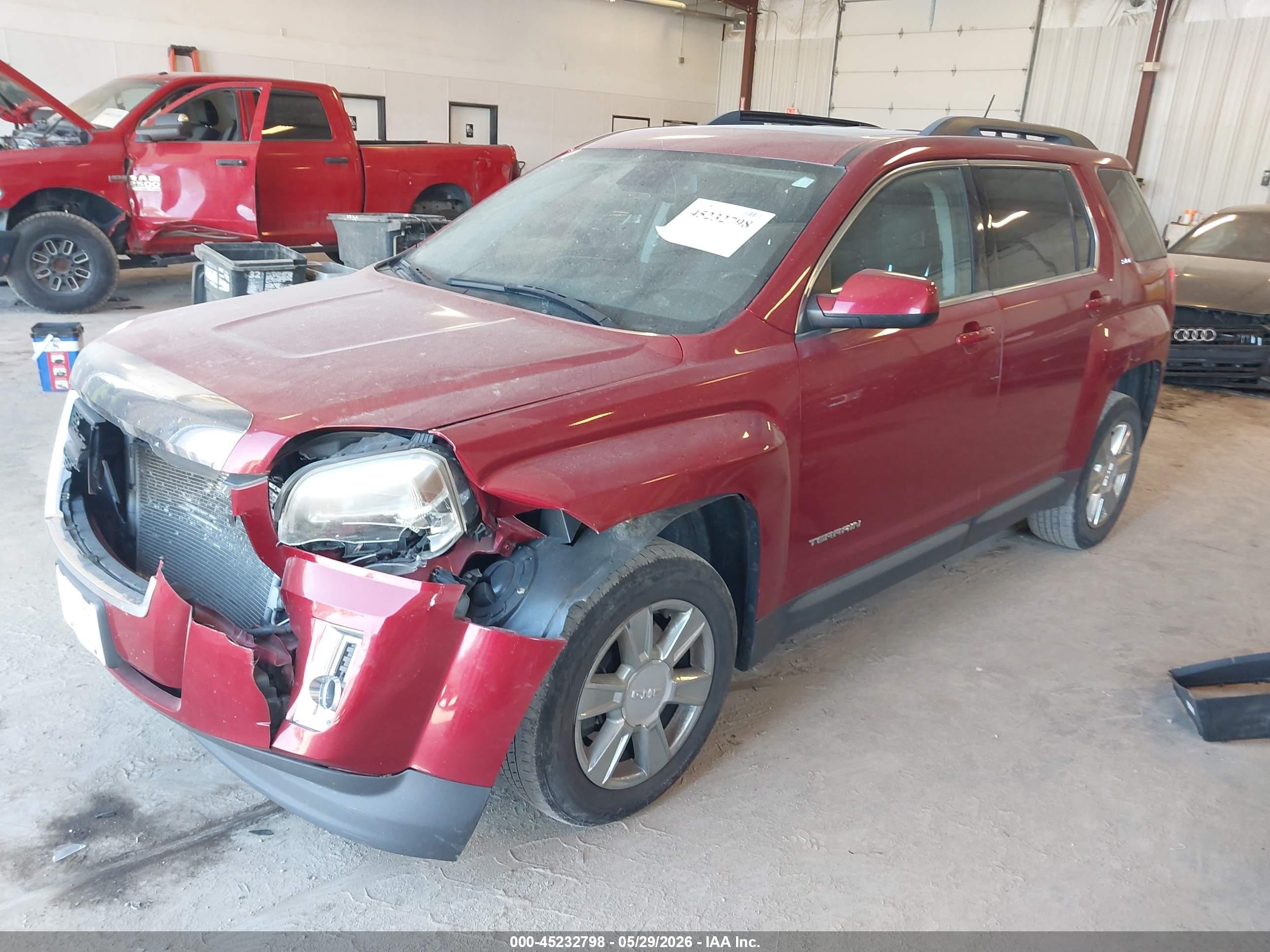 2013 Gmc Terrain Sle-2 Red vin: 2GKFLTEK1D6357556